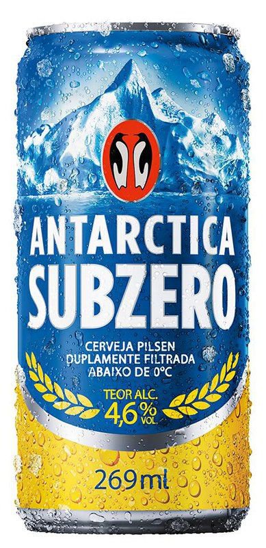 Cerveja Antarctica Subzero Pilsen 269Ml Lata