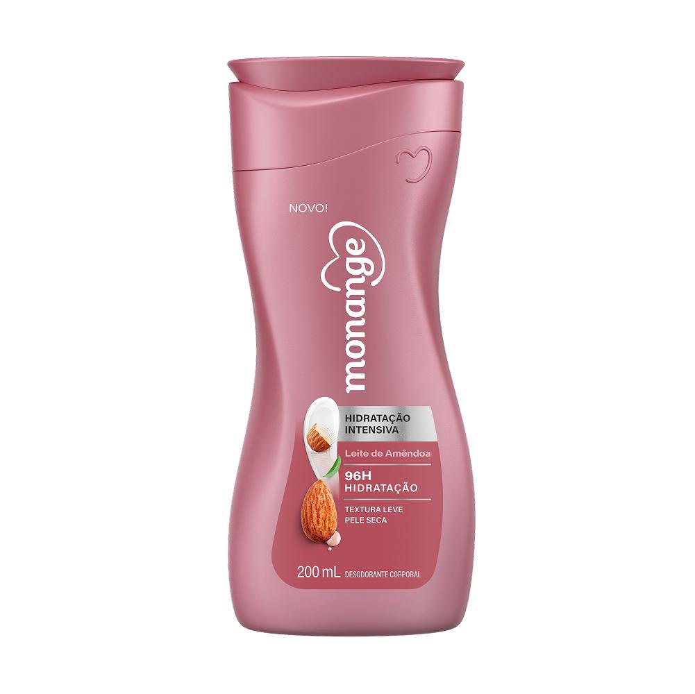 Hidratante Monange Leite Amendoas Hidratacao Intensiva C/ Acao Desodorante 200Ml