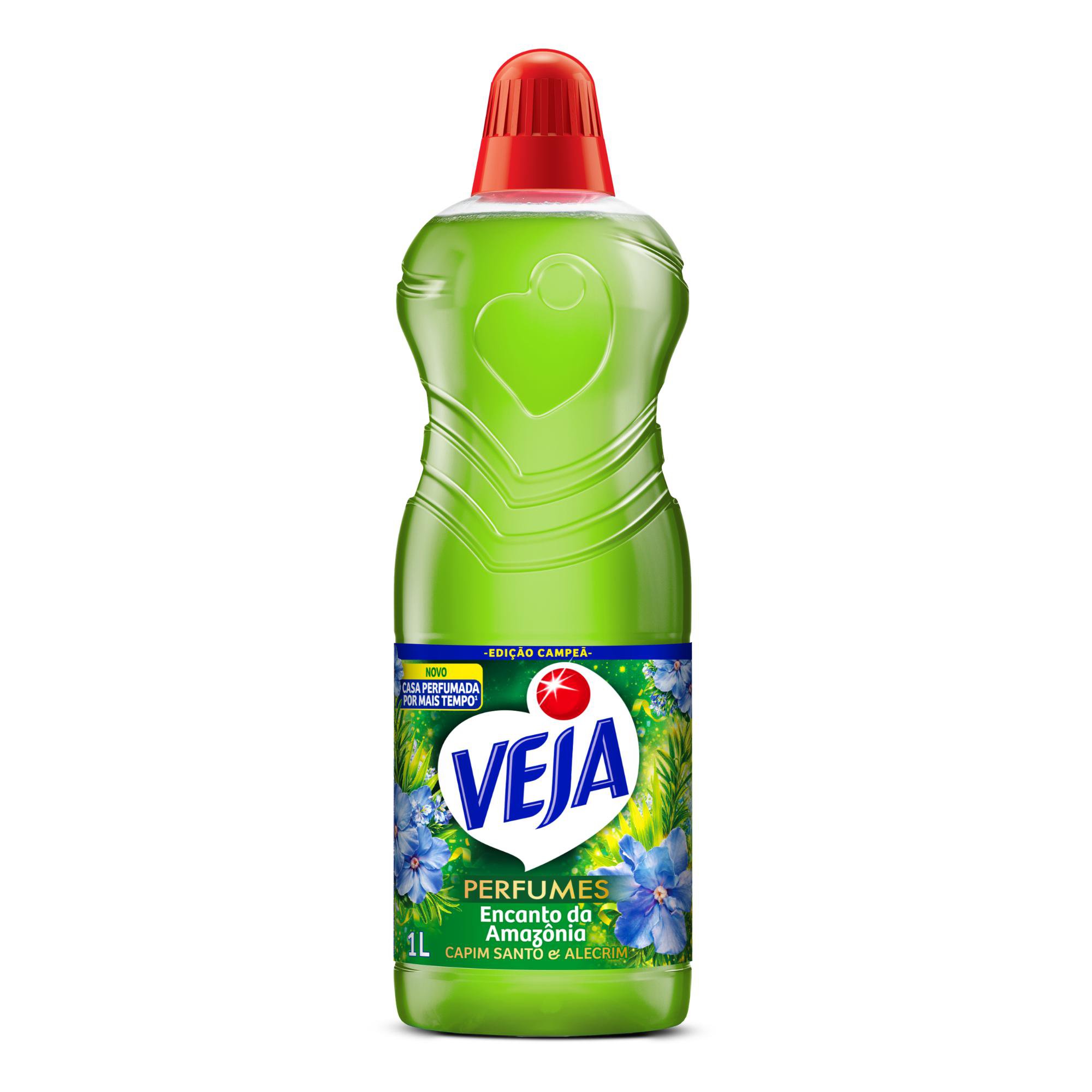 Limpador Perfumado Veja Perfumes Encantos Da Amazonia Capim Santo E Alecrim 1L