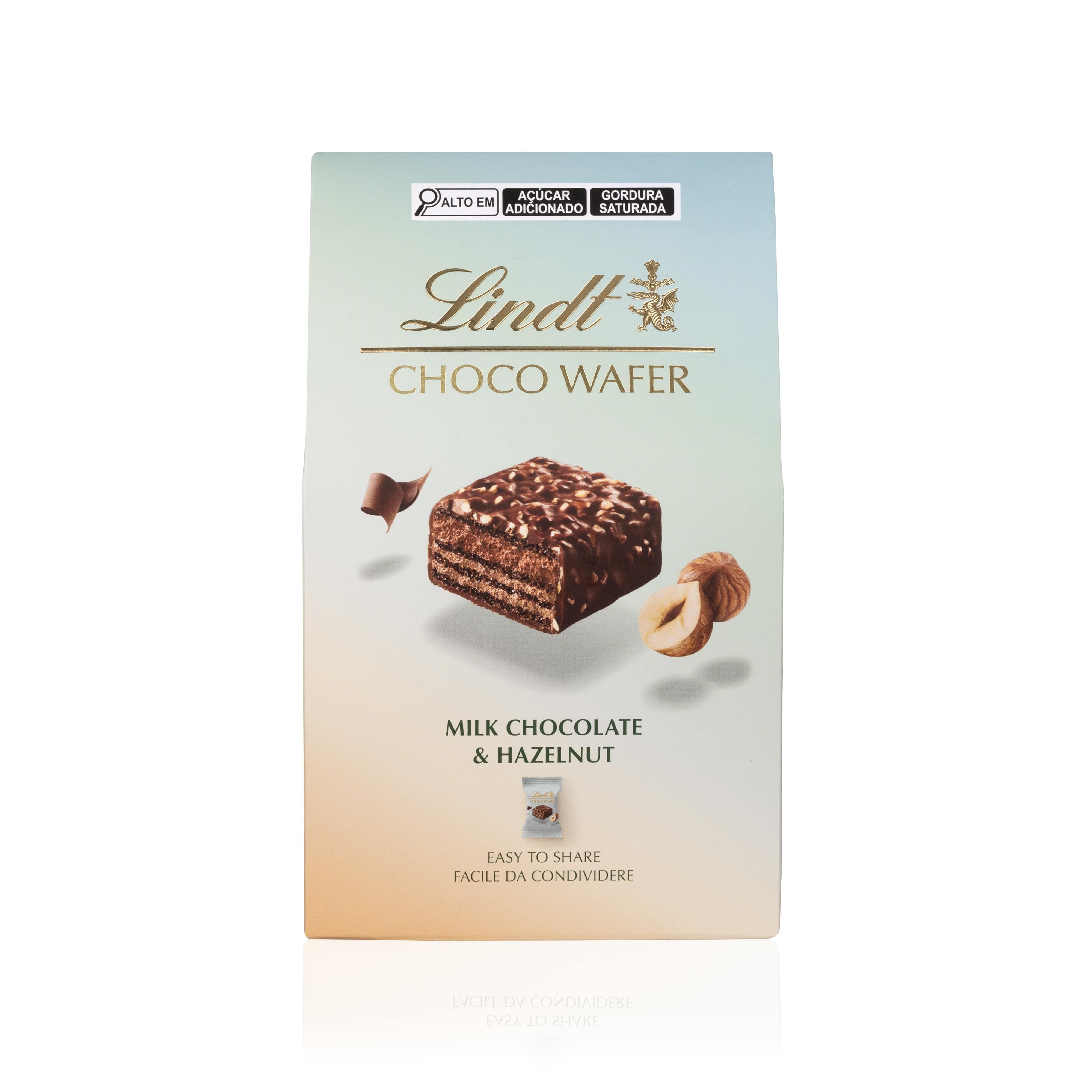 Caixa Choco Wafer Lindt Choc C/ Avela 135G