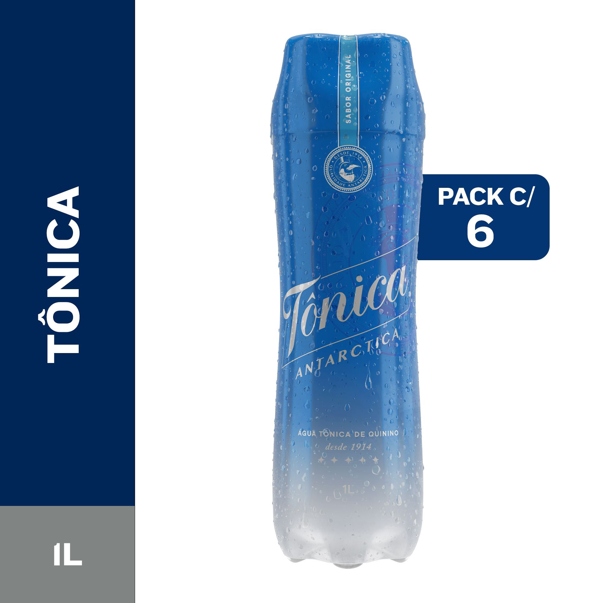 Agua Tonica Antarctica 1L Garrafa Pack C/6