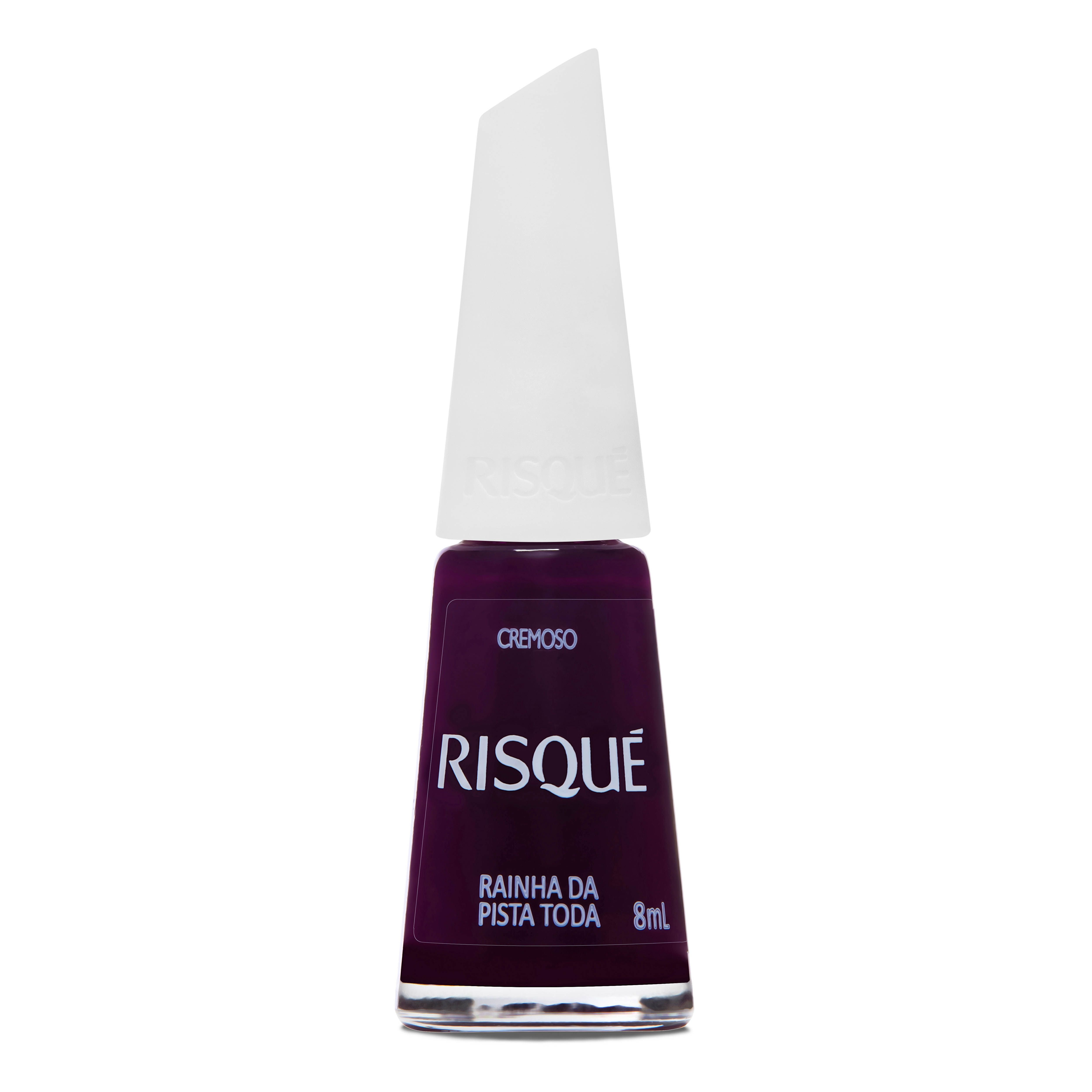 Esmalte Risque Vinho Cremoso Rainha Da Pista Toda 8Ml
