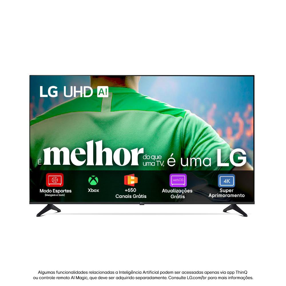 Smart Tv Lg Uhd Ai Ua75 43 Polegadas Hdr10 Pro Processador Α7 Ai Ger 8 Webos 25 - 43Ua7500Psa