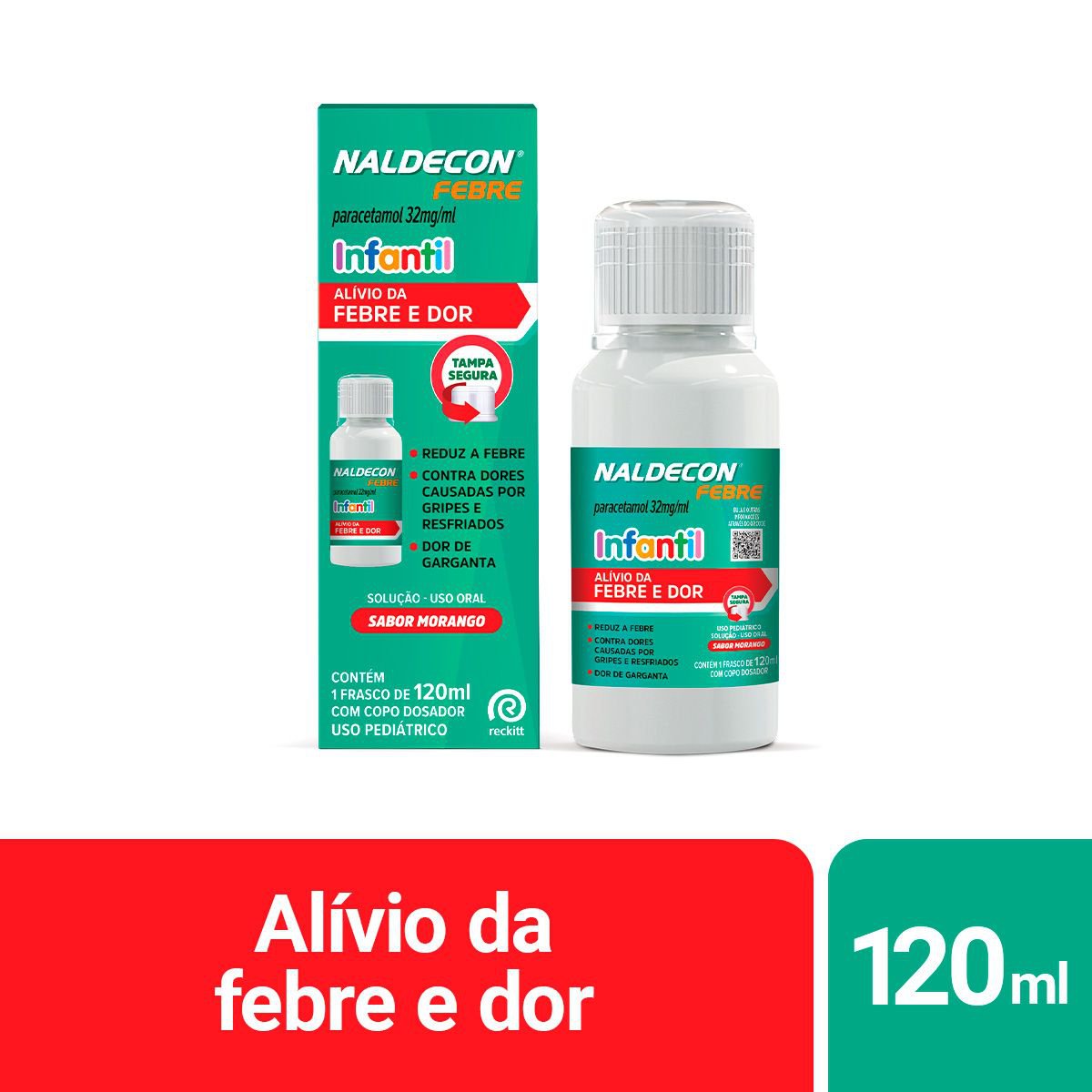 Naldecon Febre Infantil 120Ml - Paracetamol 32Mg/Ml