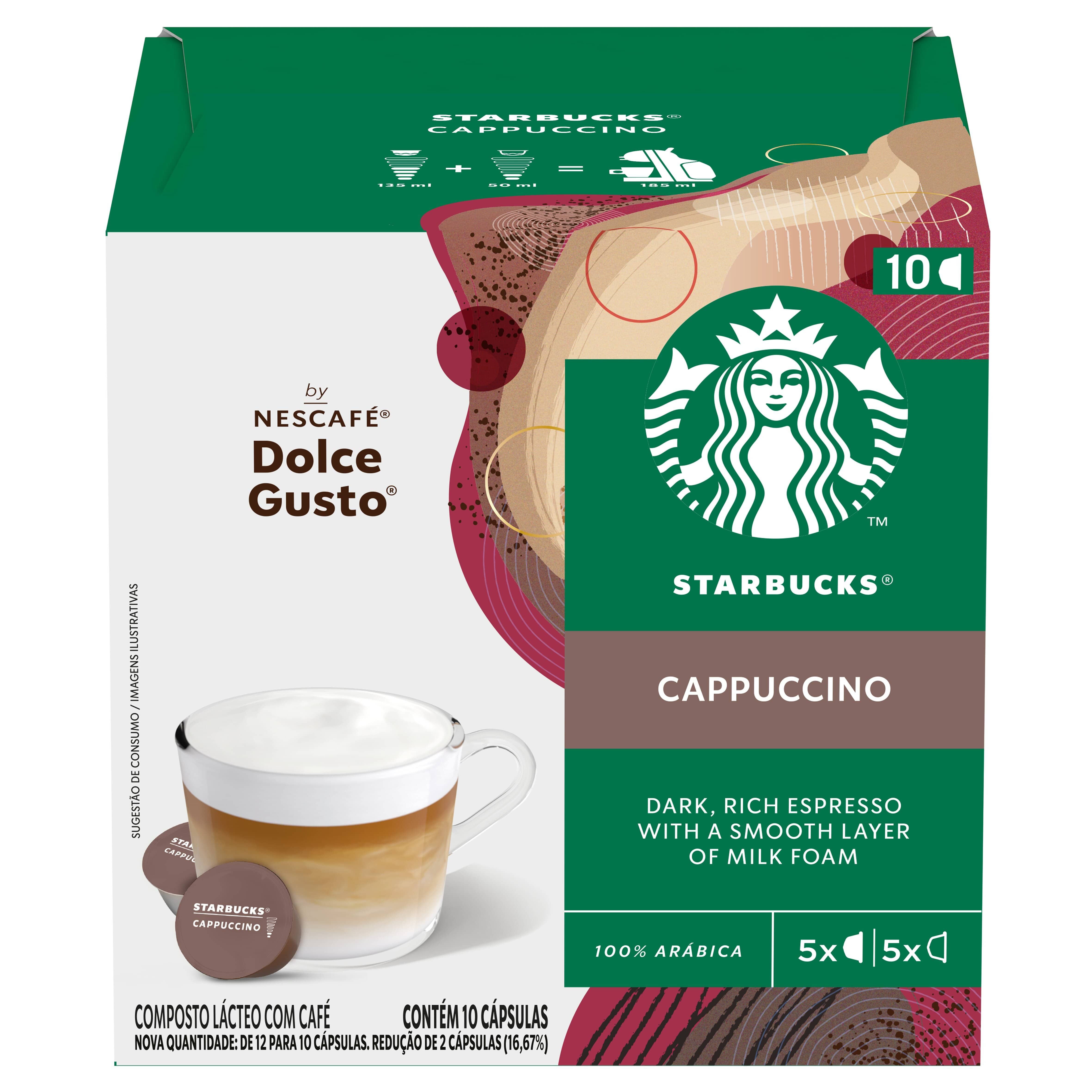 Starbucks® Cappuccino By Nescafe® Dolce Gusto® - 10 Capsulas