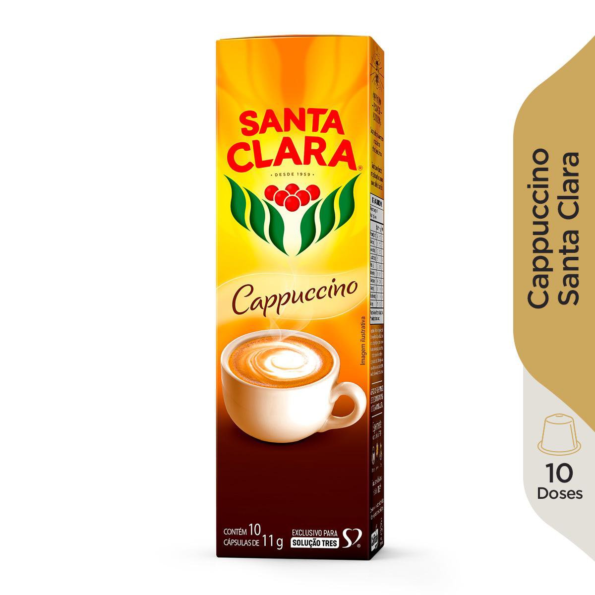 Capsula Cappuccino Classic Santa Clara 10 Unid