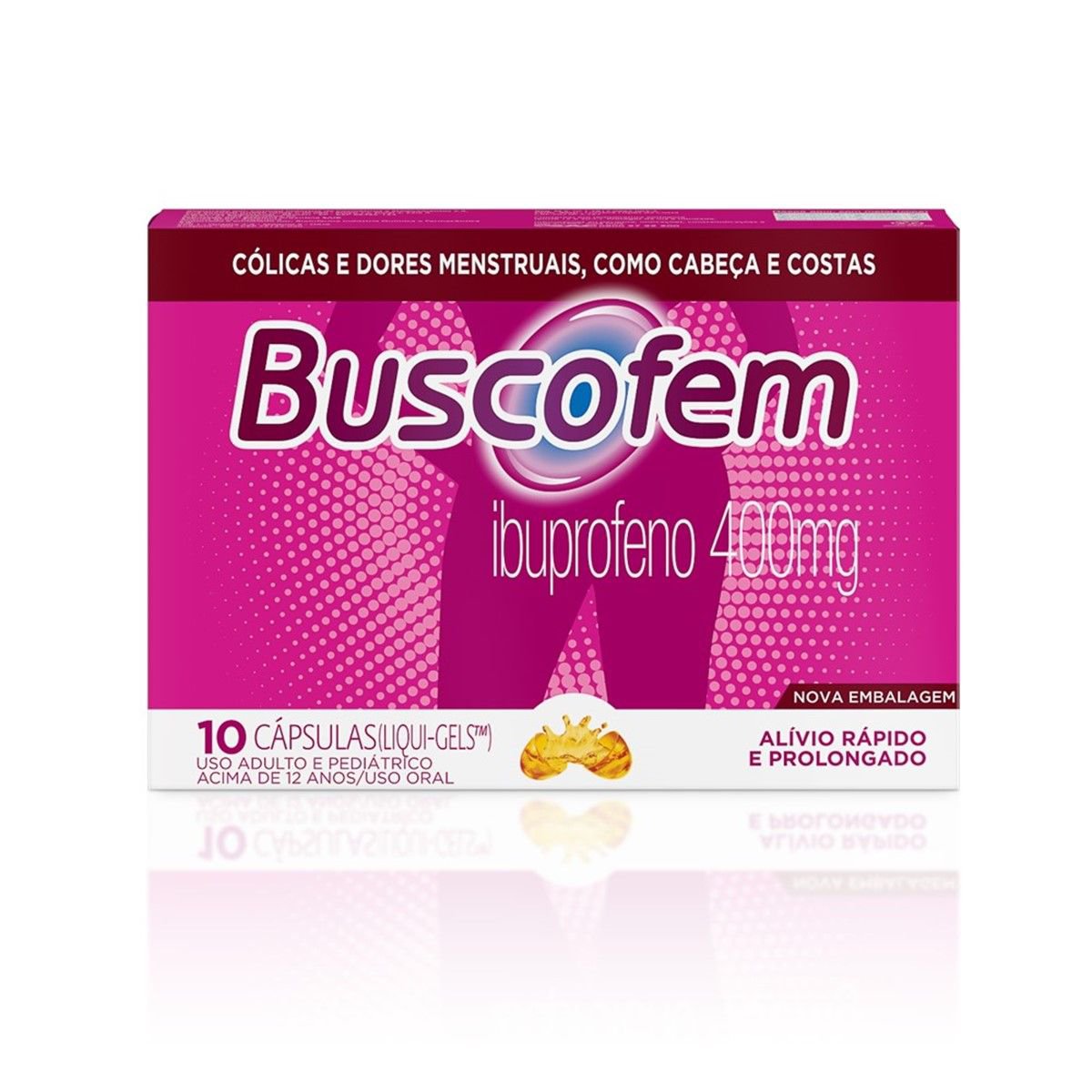 Buscofem Ibuprofeno 400Mg 10 Capsulas