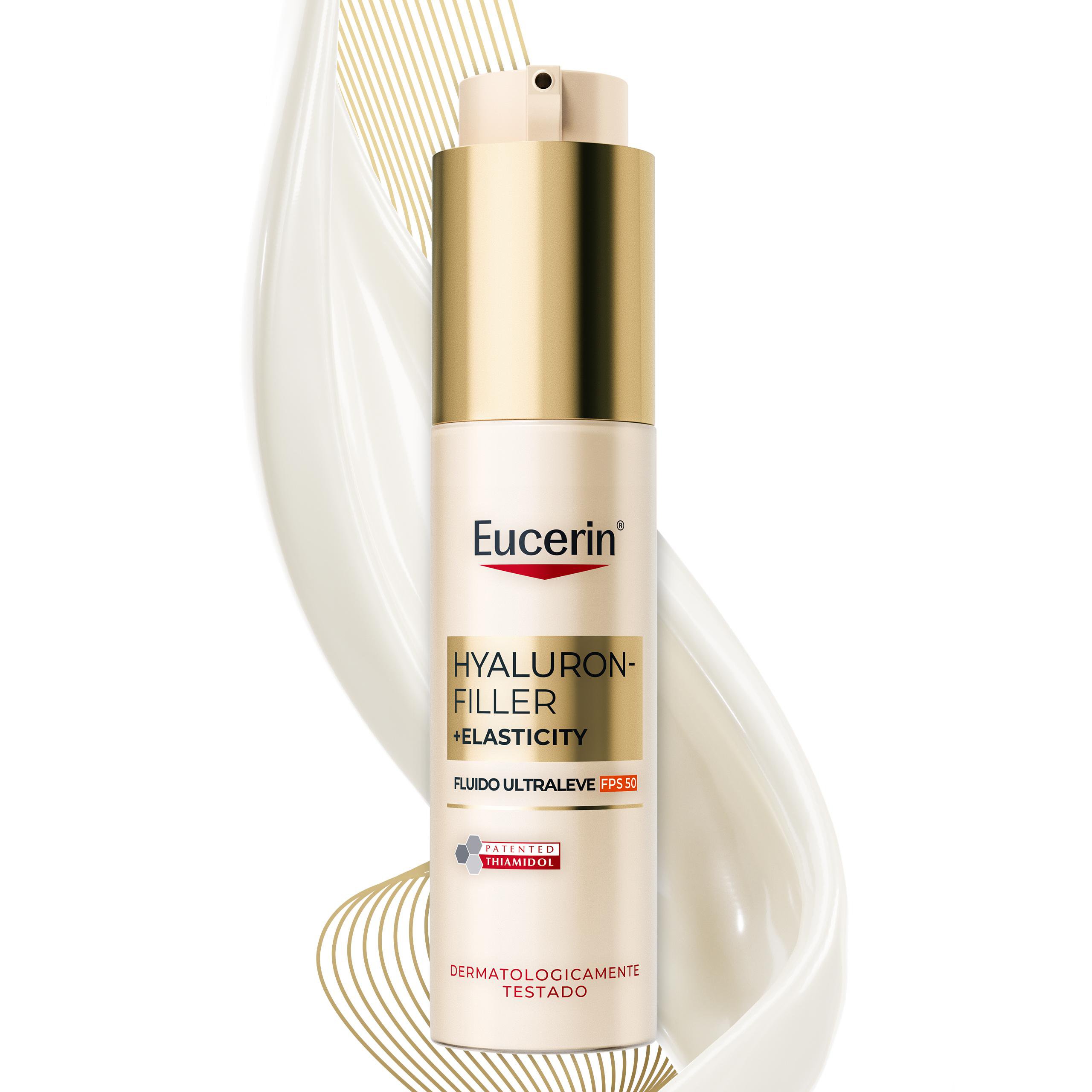Eucerin Hyaluron-Filler + Elasticity Fluido Ultraleve Anti-Idade Fps 50 50Ml