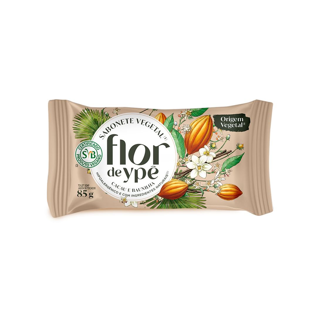 Sabonete Flor Ype Vegano Cacau E Baunilha 85G