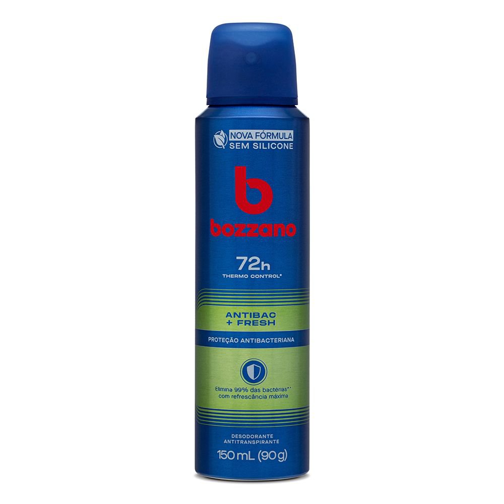 Desodorante Antitranspirante Aerossol Masculino Bozzano Fresh 150Ml