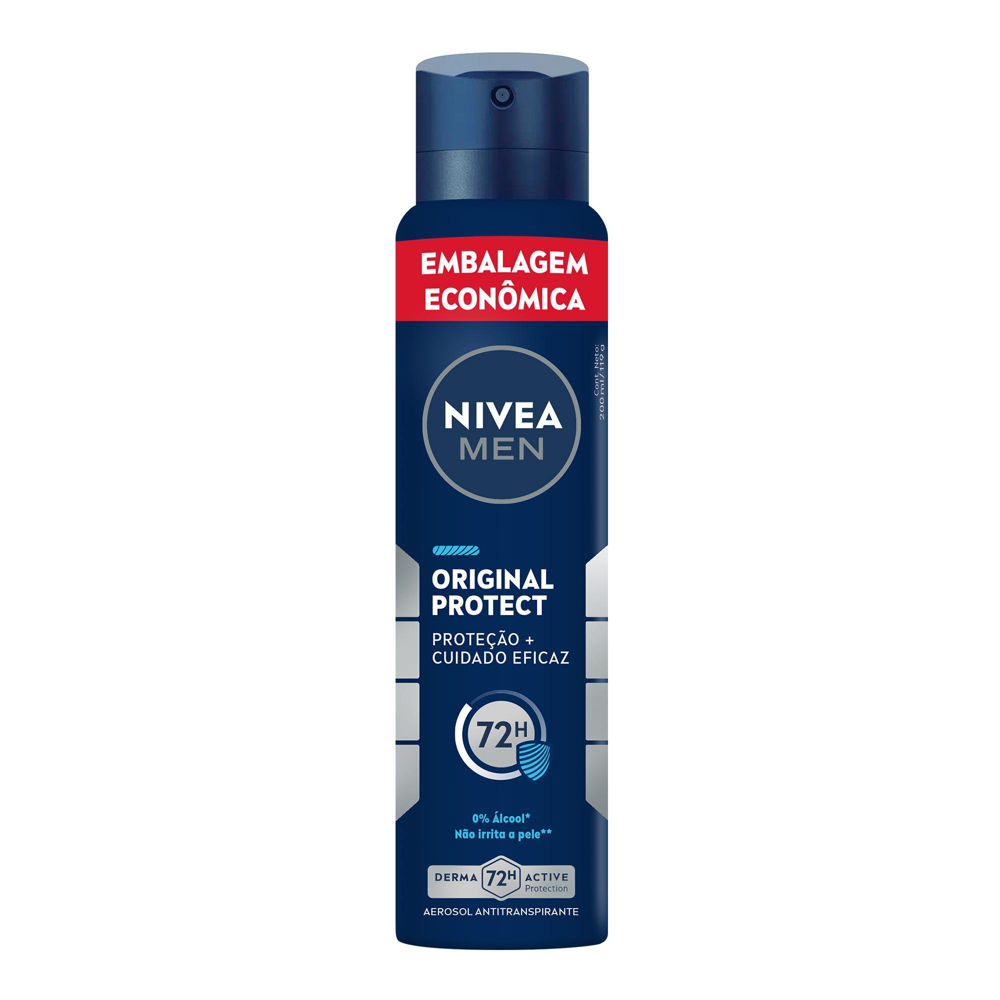 Nivea Men Desodorante Antitranspirante Aerossol Orig Protect 200Ml