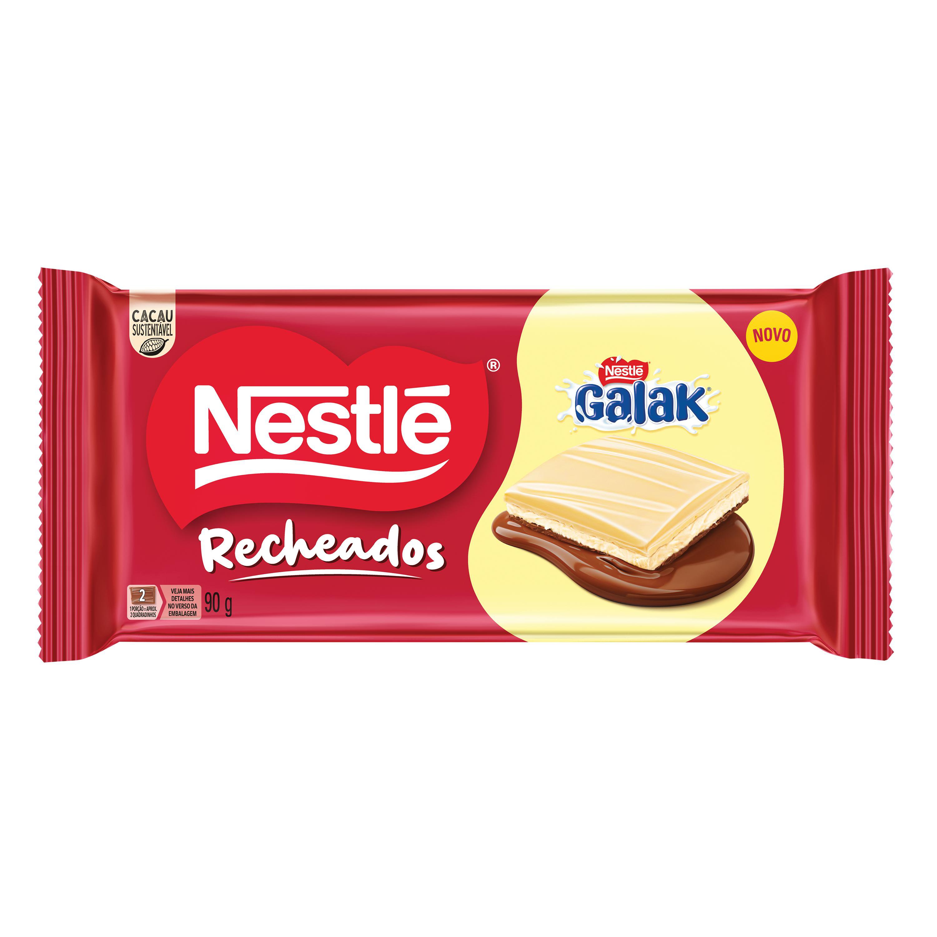 Tablete Recheados Nestle Galak 90G