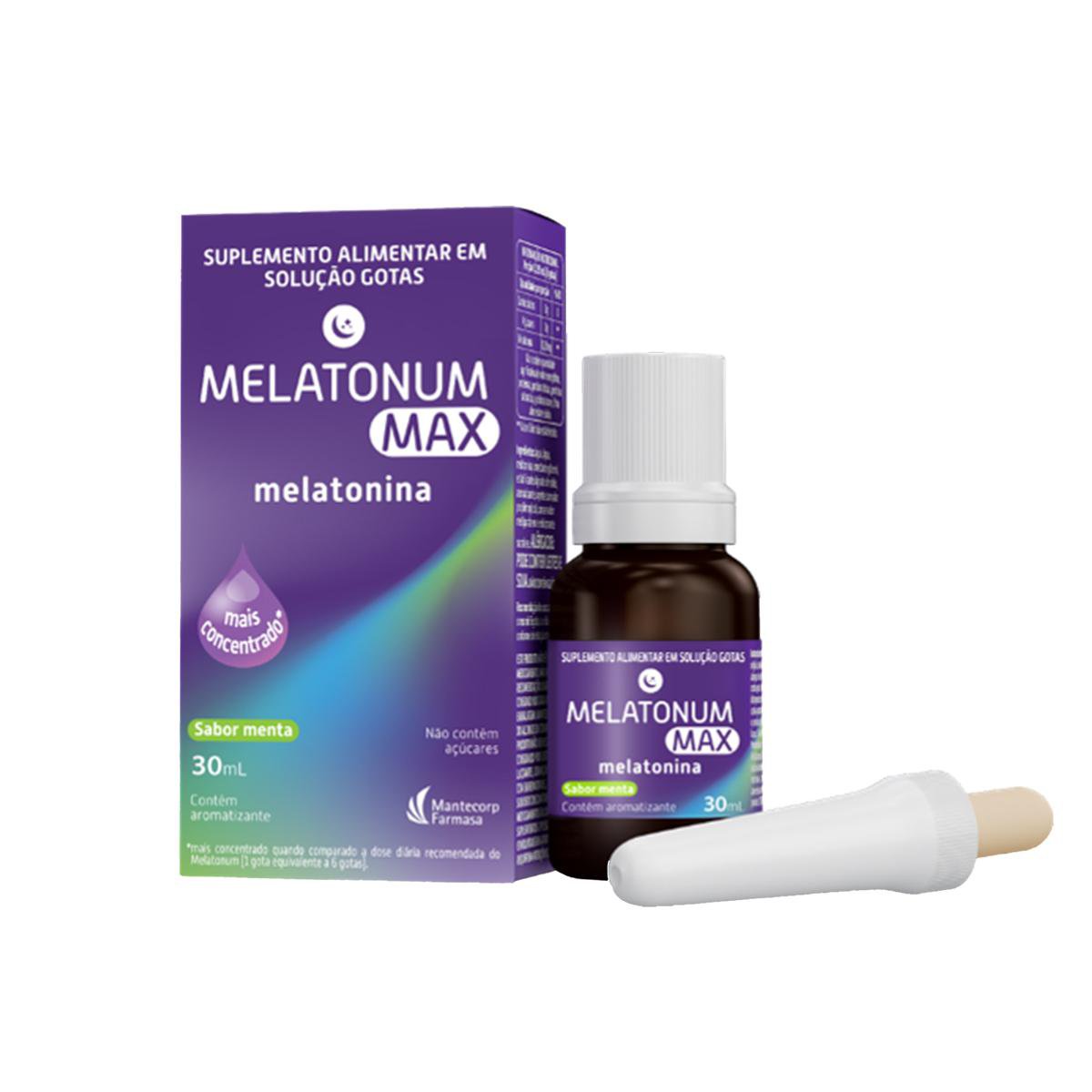 Melatonum Max 0,21Mg/Gota Sabor Menta Solucao Gotas 30Ml