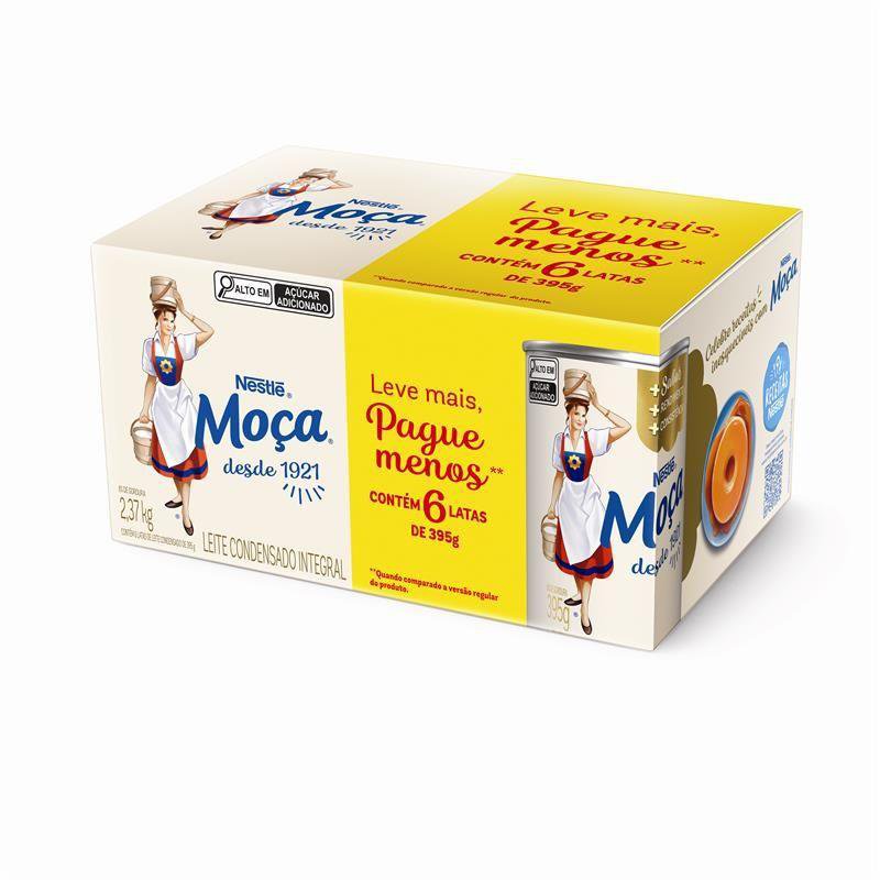 Pack Leite Condensado Moca Int Lata 395G C/ 6 Un