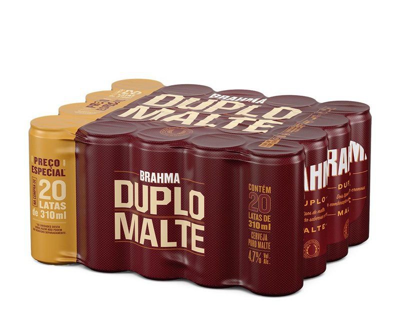 Cerveja Brahma Duplo Malte 310Ml Pack C/20