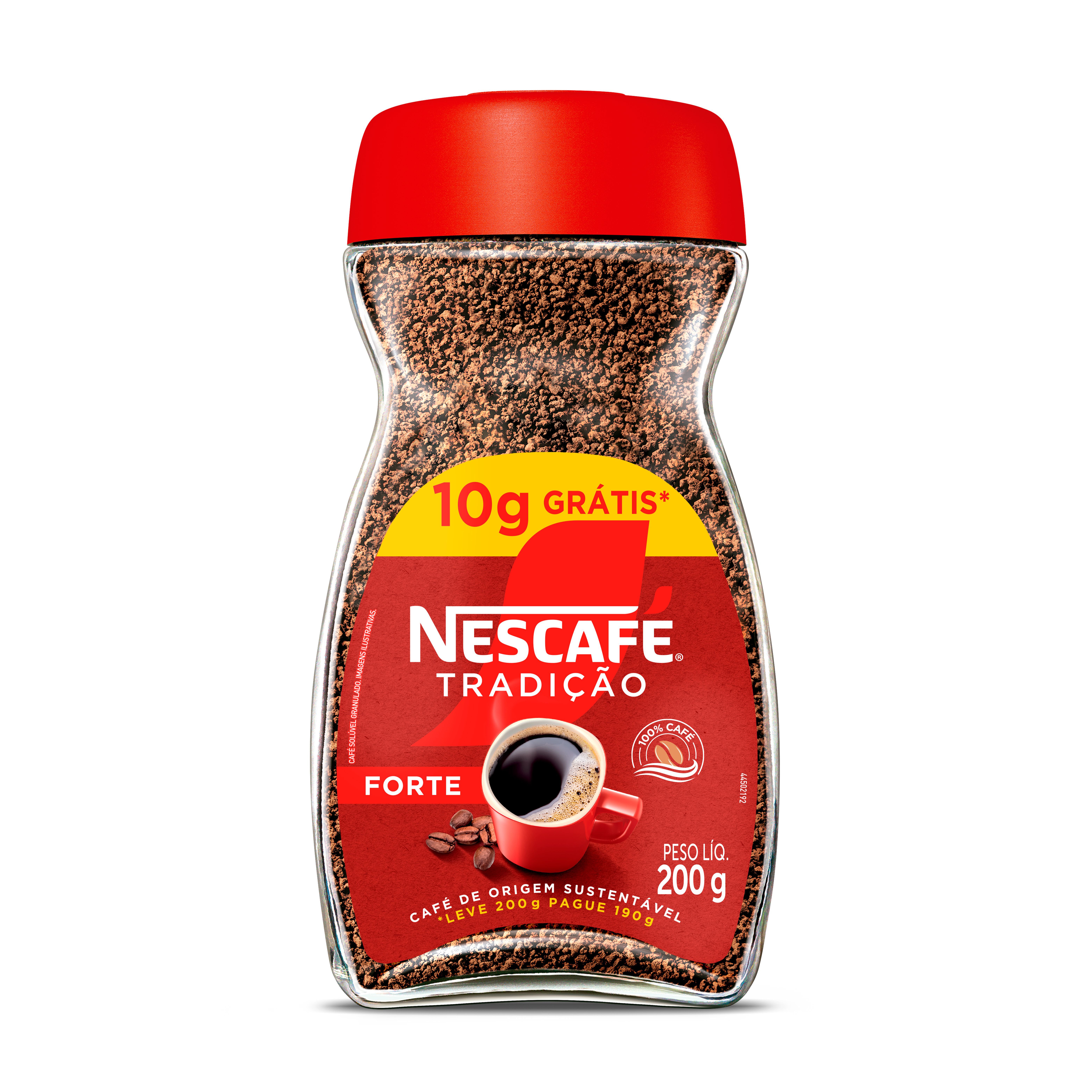 Nescafe Soluvel Tradicao 200G - 10G Gratis