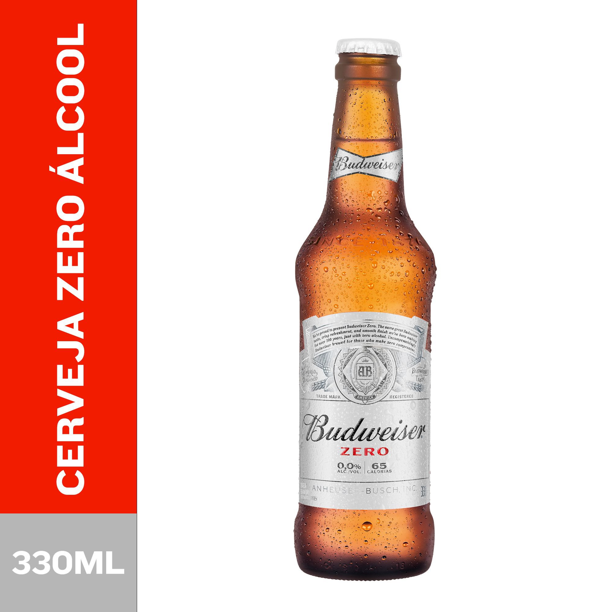 Cerveja Budweiser Zero Alcool Long Neck 330Ml