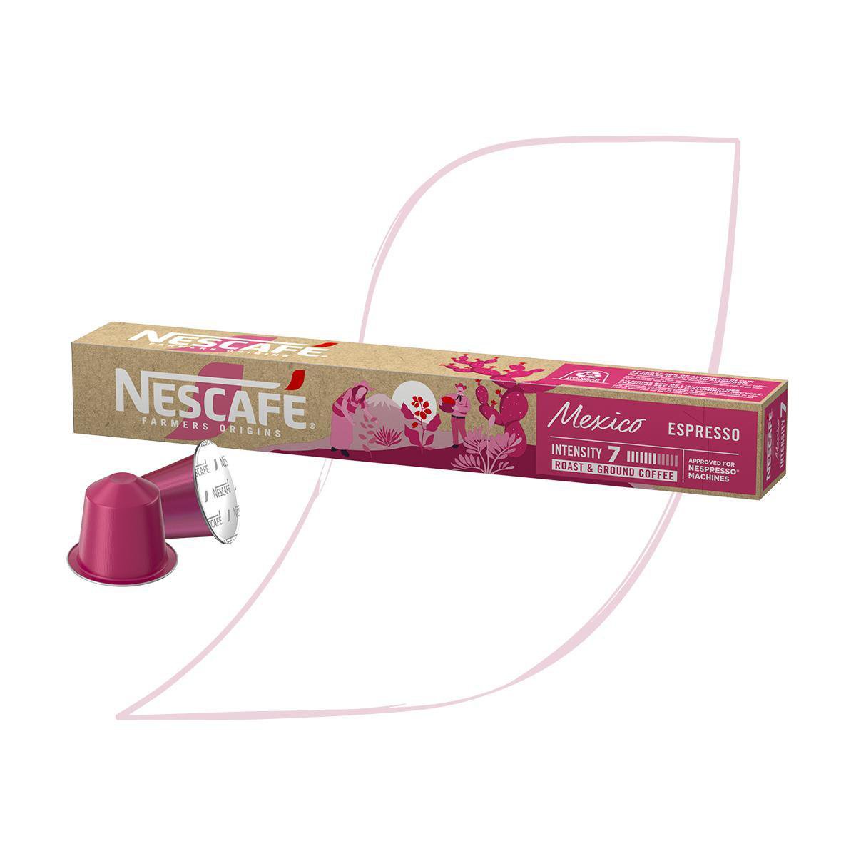 Cafe Em Capsula Compativel C/ Nespresso Nescafe Farmers Origins Mexico 10 Capsulas