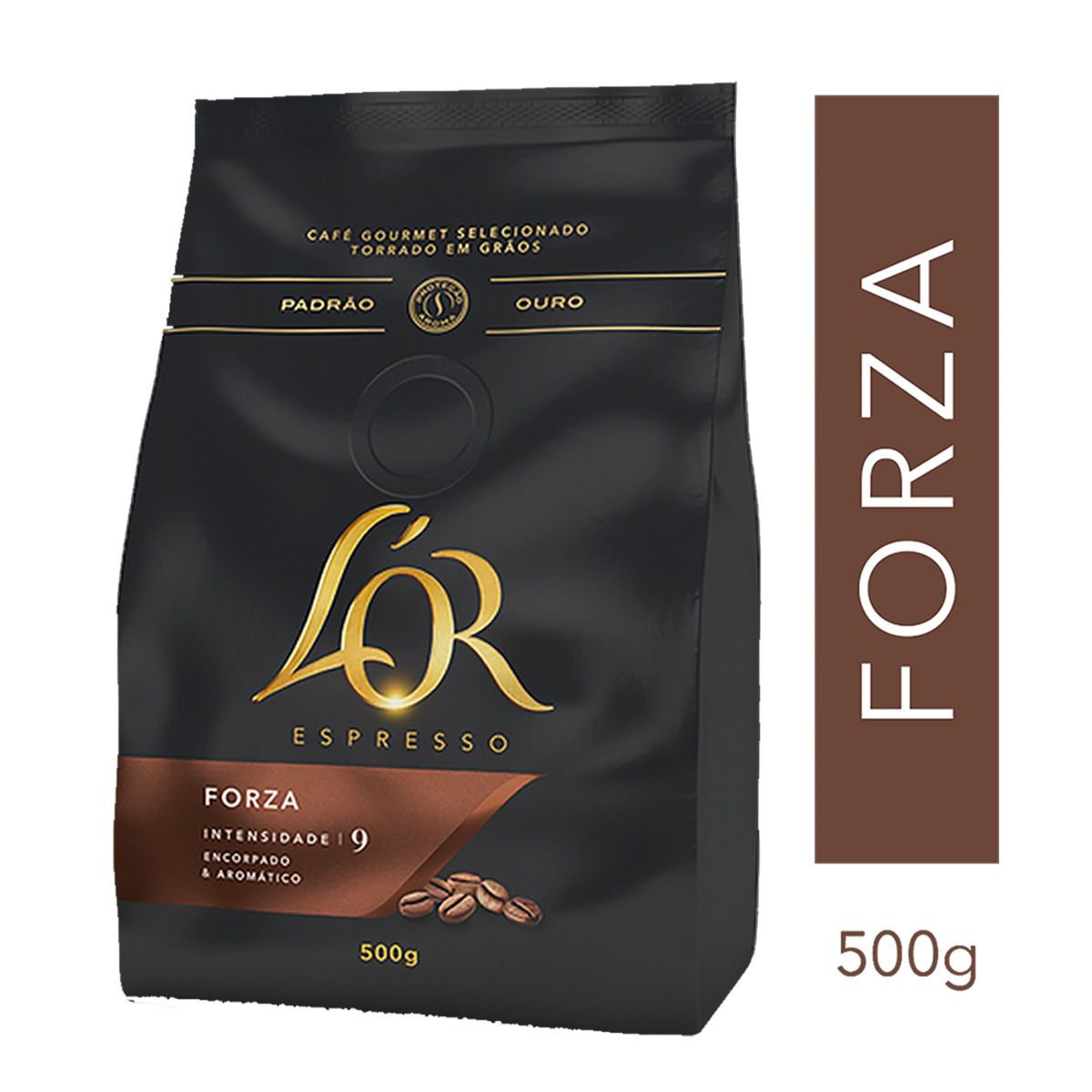 Cafe Torrado Em Graos Espresso Forza L'Or Gourmet Pacote 500G