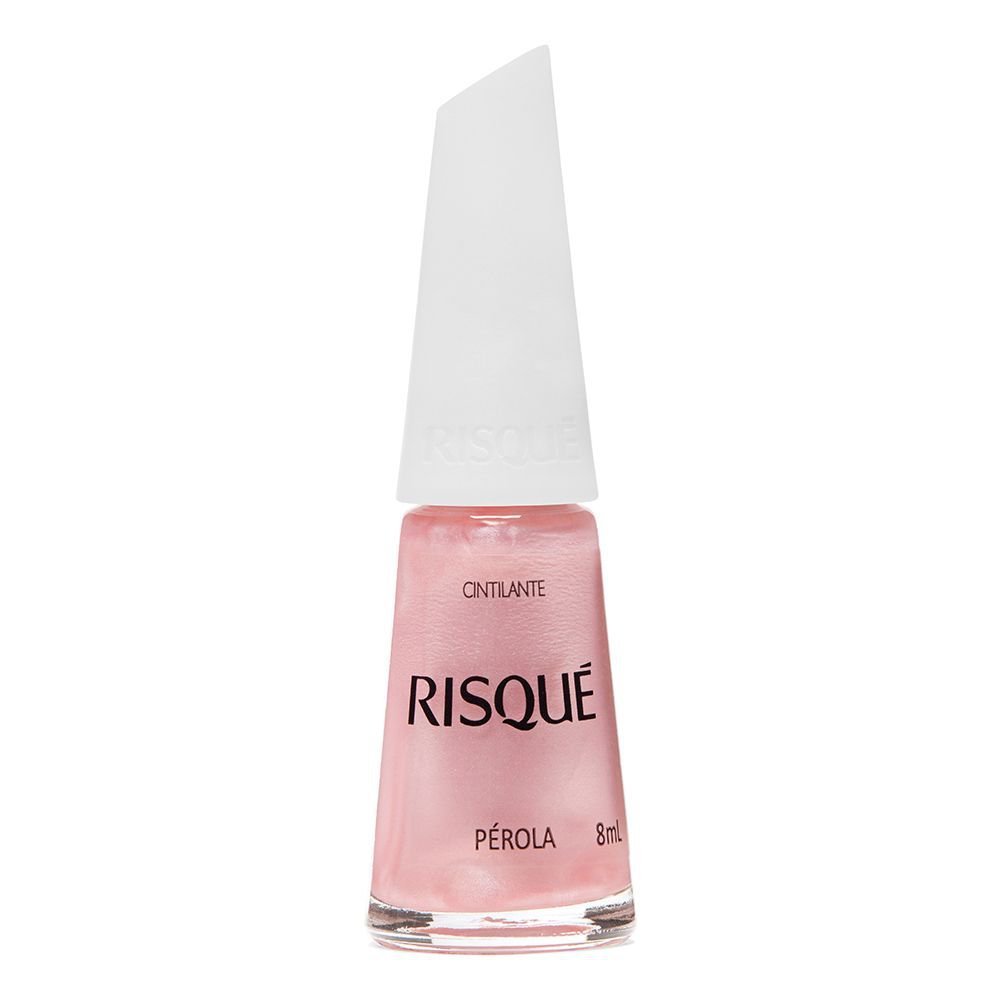 Esmalte Risque Rosa Cintilante Perola 8Ml