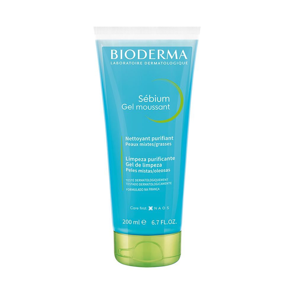 Gel Limpeza Facial Antioleosidade Bioderma Sebium Gel Moussant 200Ml