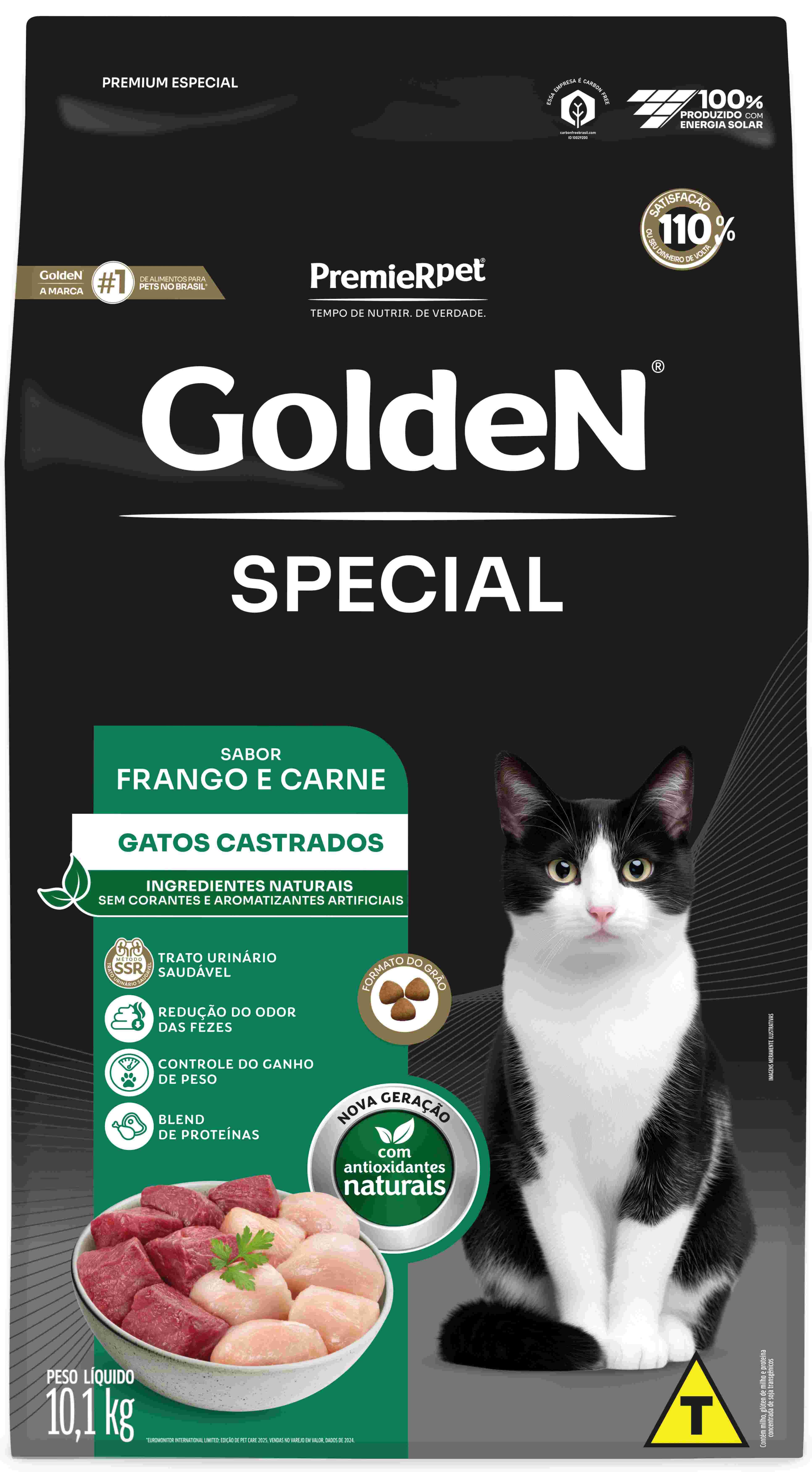 Golden Special Gatos Castrados Frango E Carne 10,1Kg