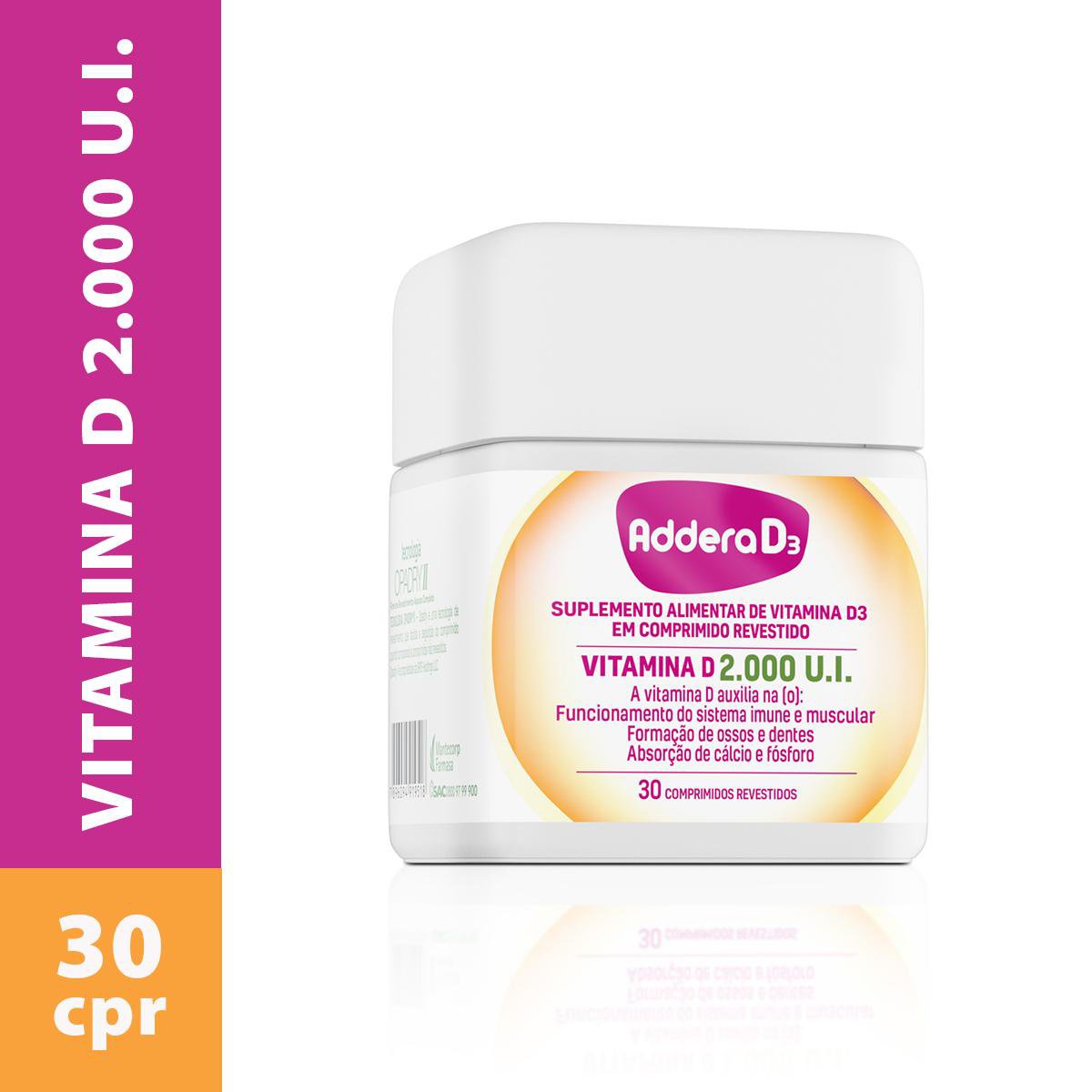 Addera D3 2.000Ui 30 Comprimidos