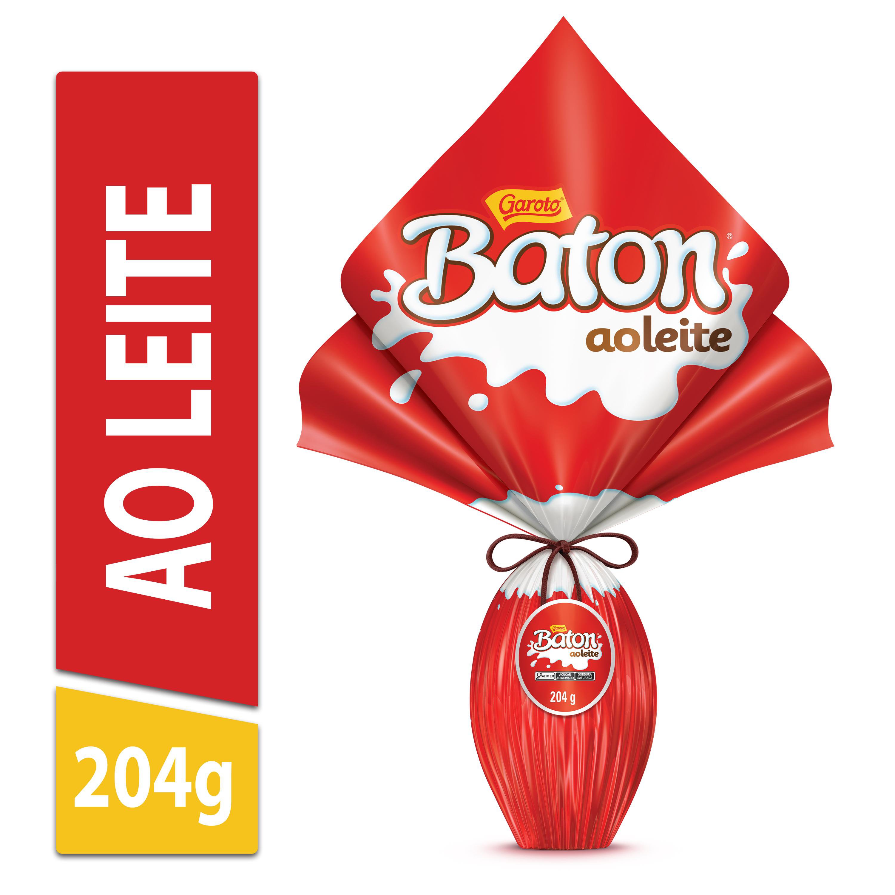 Ovo Pascoa Baton Choc Ao Leite 204G