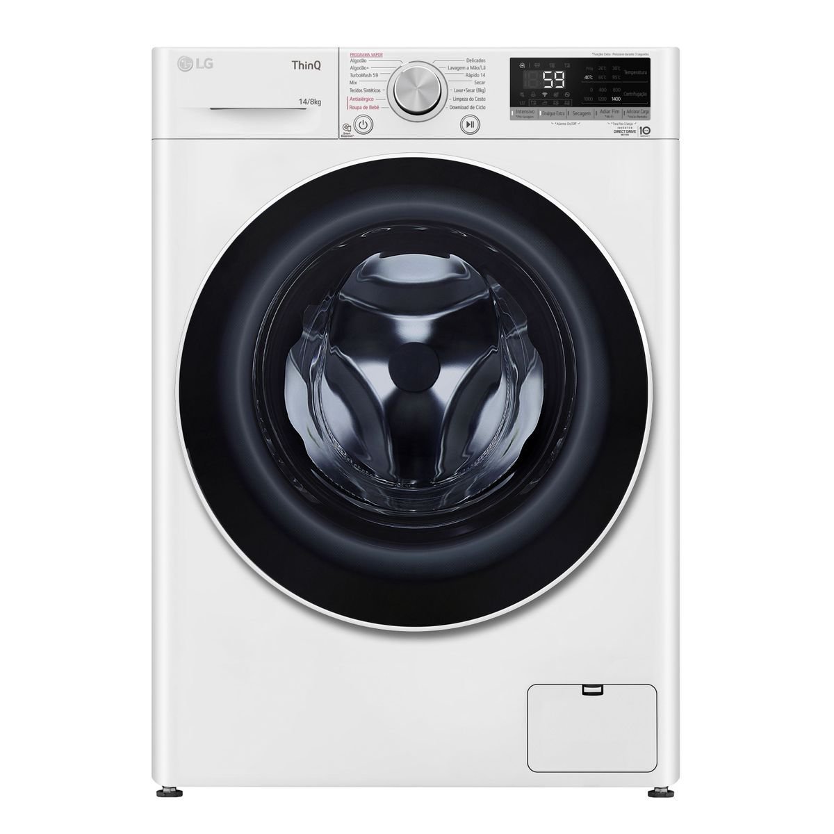 Lava E Seca Smart Lg Vc4 14Kg Branca C/ Aidd™ 220V - Cv5014Wc4A