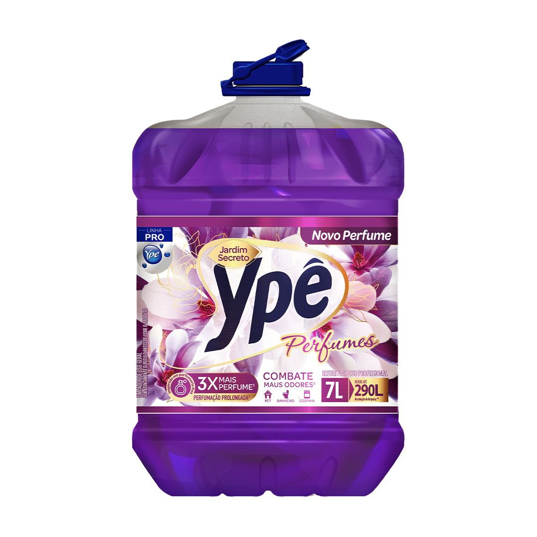Limpador Perfumado Ype Jardim Secreto Pro 7 Litros