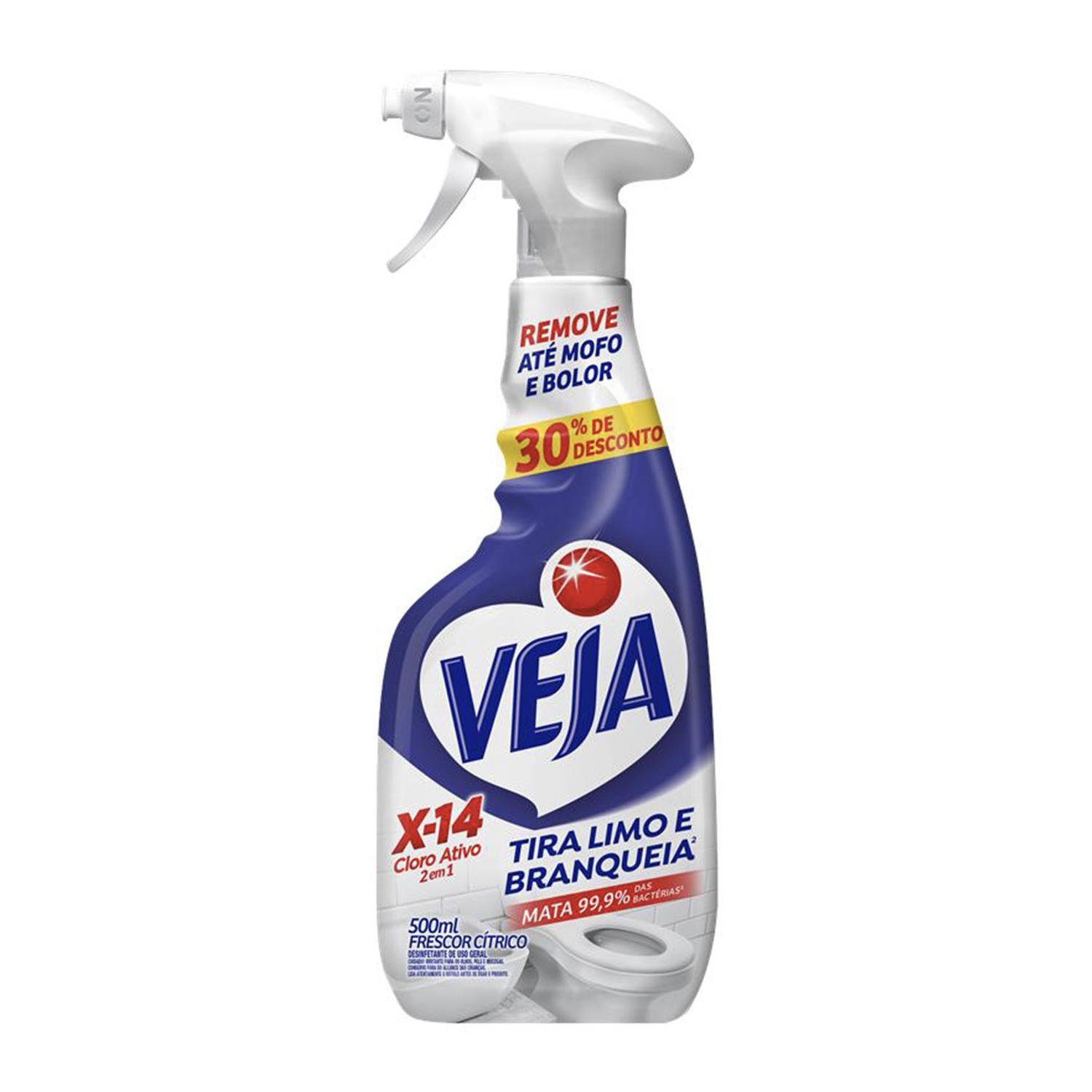 Veja X14 Spray Tira Limo C/ Cloro Ativo 500Ml Oferta