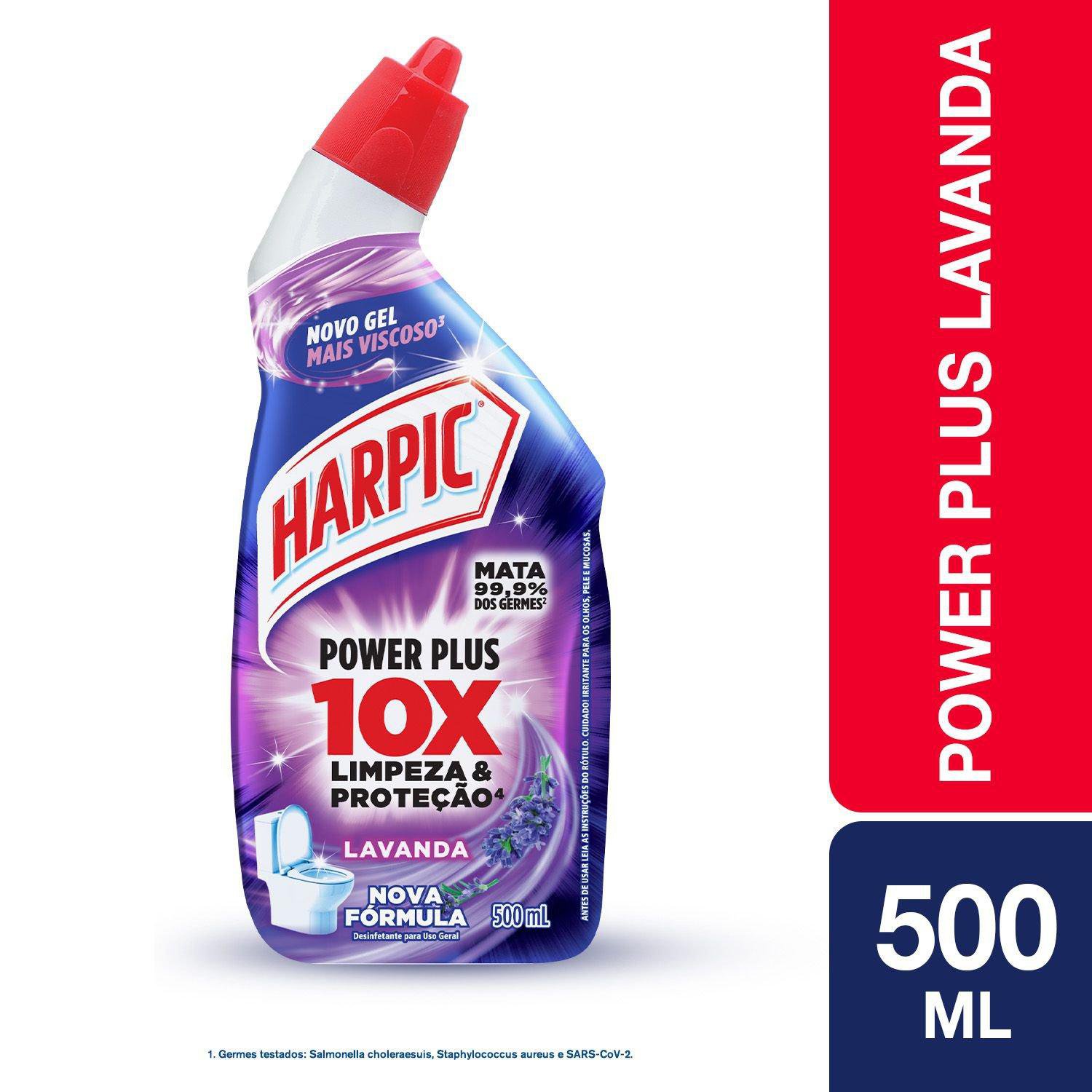 Harpic Power Plus Desinfetante Sanitario Em Gel Lavanda 500Ml