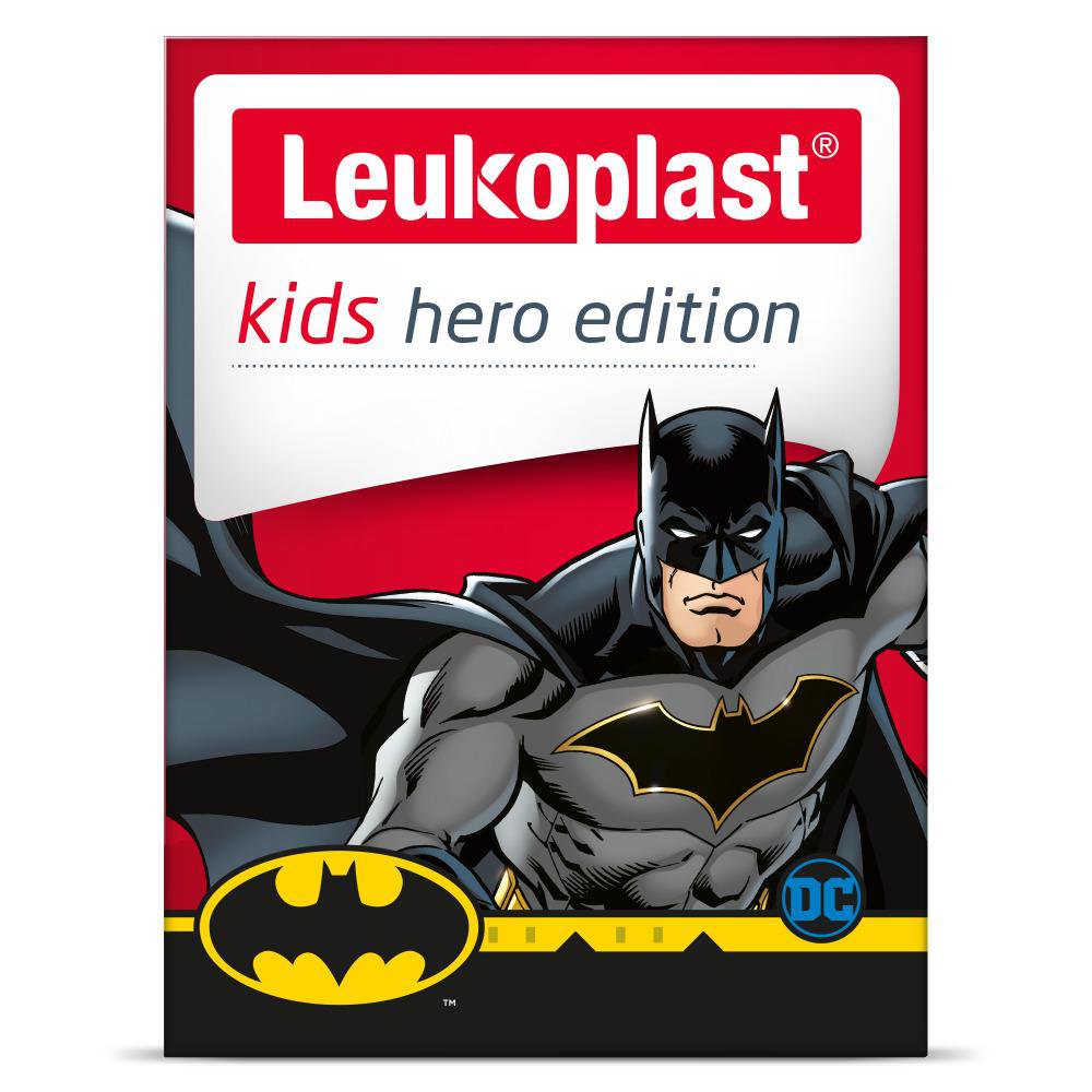 Curativo Leukoplast Kids Hero Edition Batman Sortido C/ 12 Un