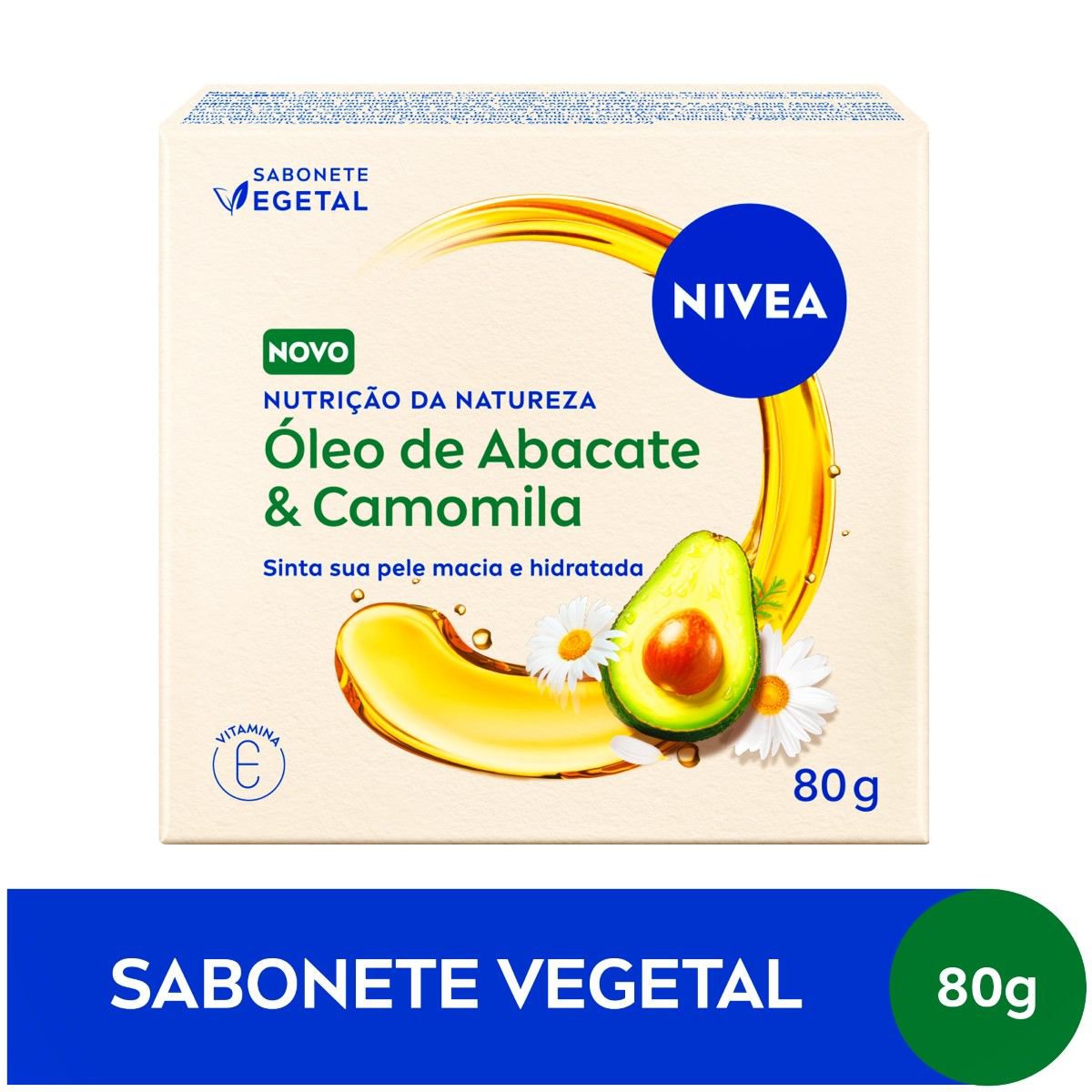 Sabonete Vegetal Nivea Nutricao Da Natureza Oleo Abacate & Camomila 80G
