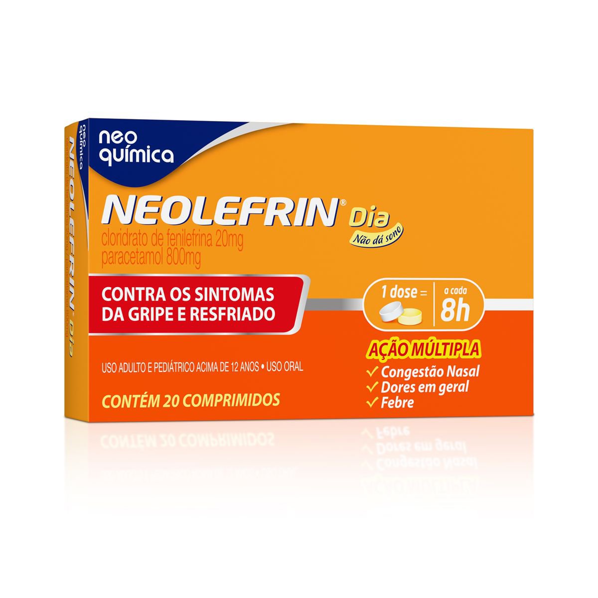 Descongestionante Neo Quimica Neolefrin Dia 20 Comprimidos