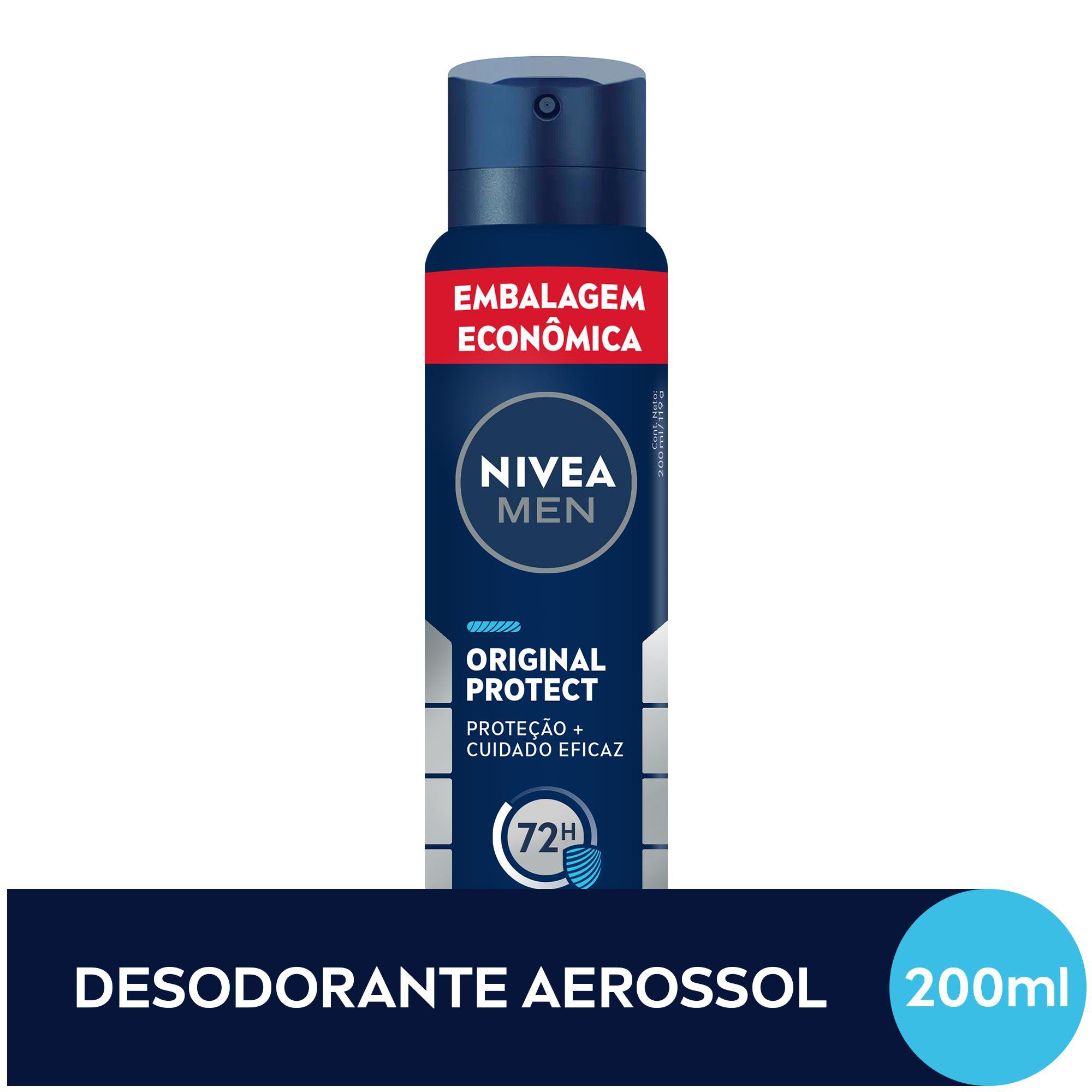 Nivea Men Desodorante Antitranspirante Aerossol Orig Protect 200Ml