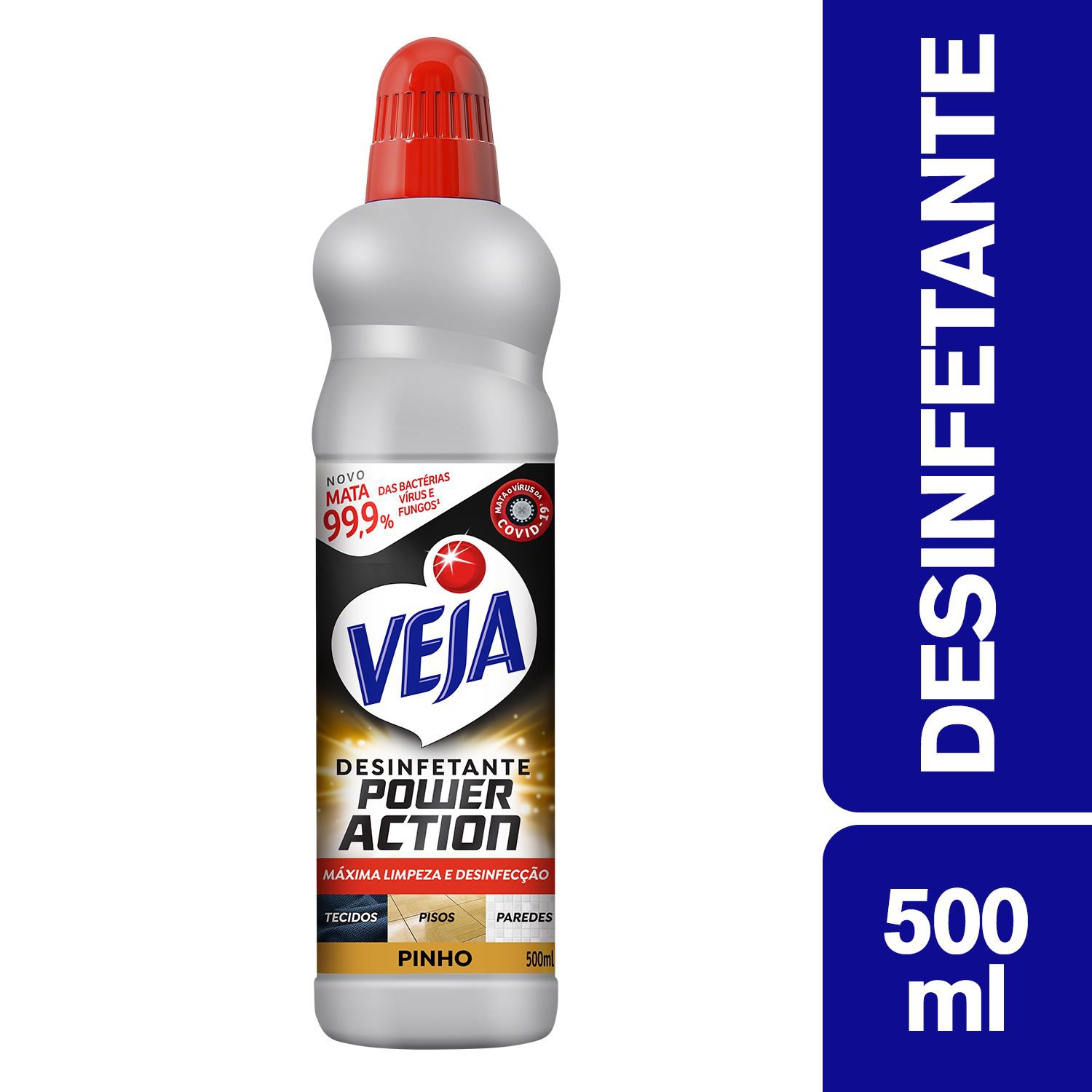 Desinfetante Multisuperficies Veja Power Action Pinho 500Ml