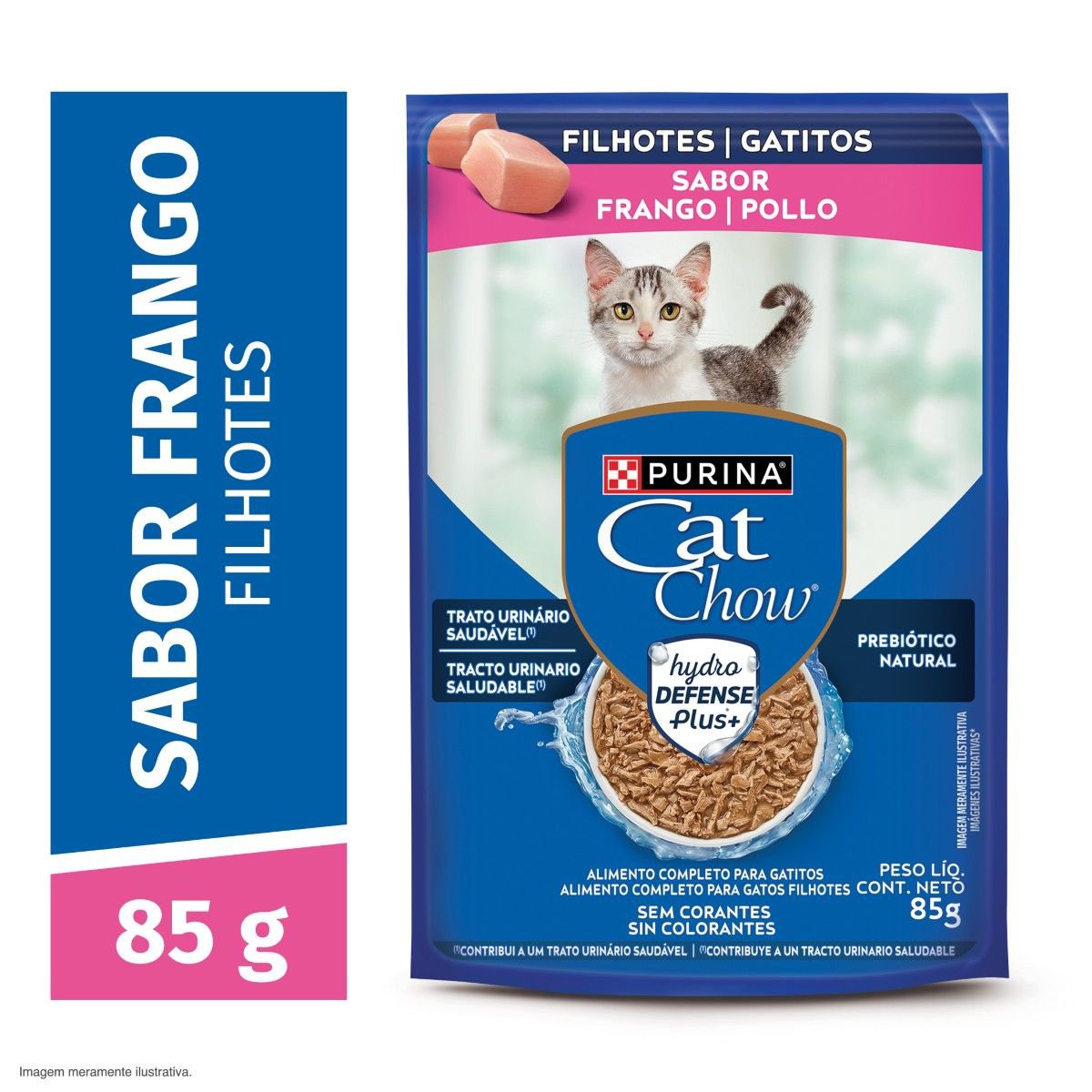Racao Umida Purina® Cat Chow® Para Gatos Filhotes Frango 85G