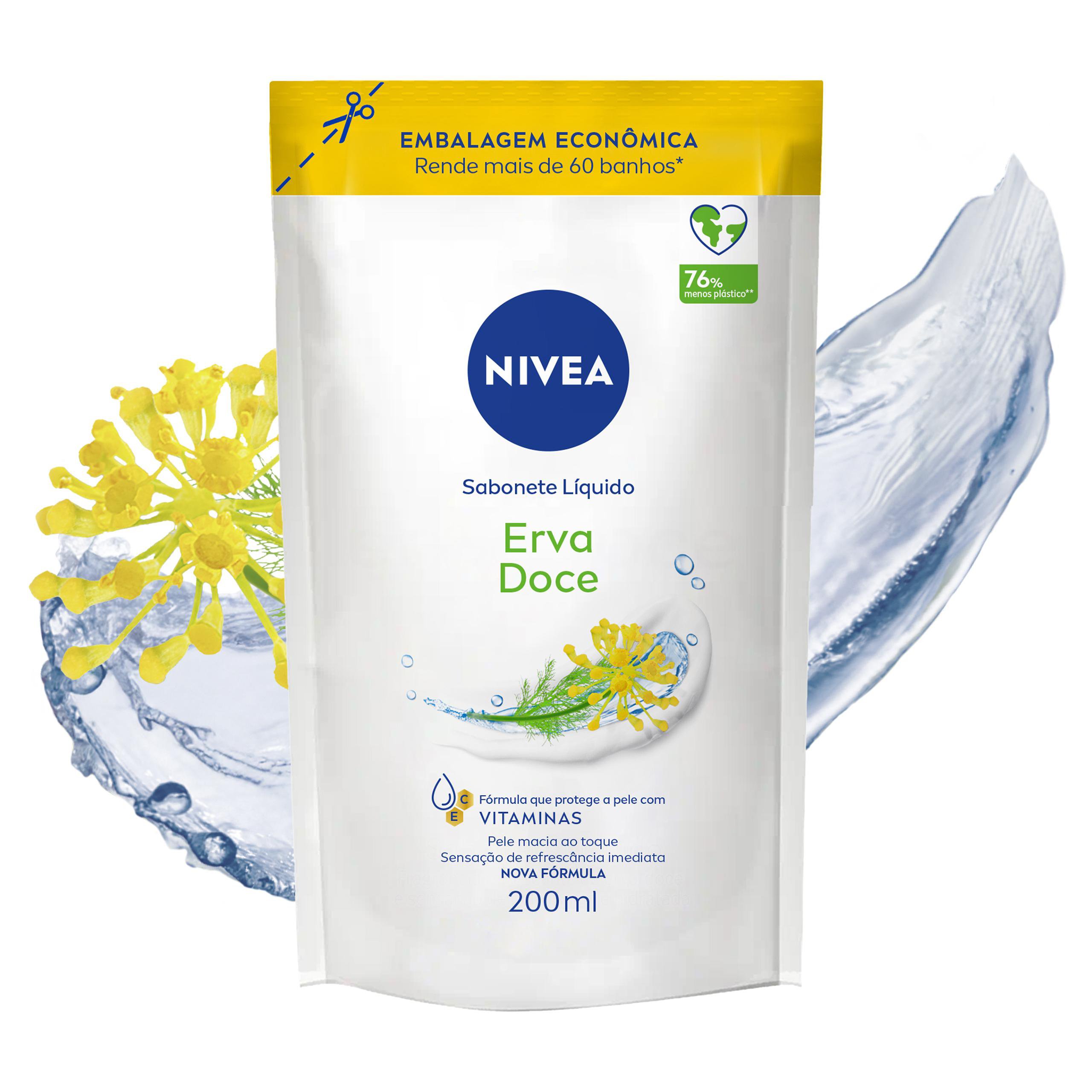 Nivea Sabonete Liquido Refil Erva Doce 200Ml