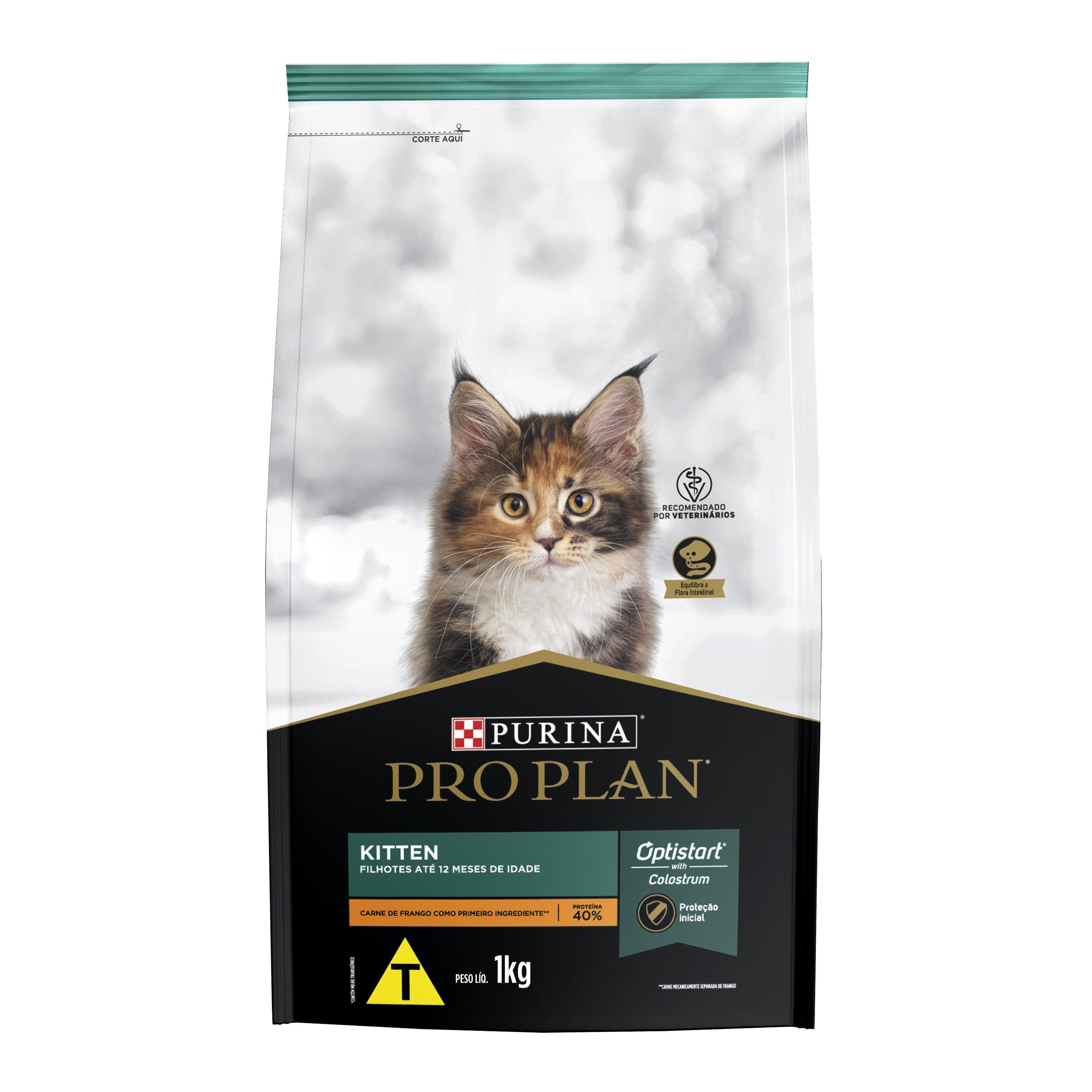 Racao Seca Purina Pro Plan Para Gatos Filhotes Sabor Frango 1Kg
