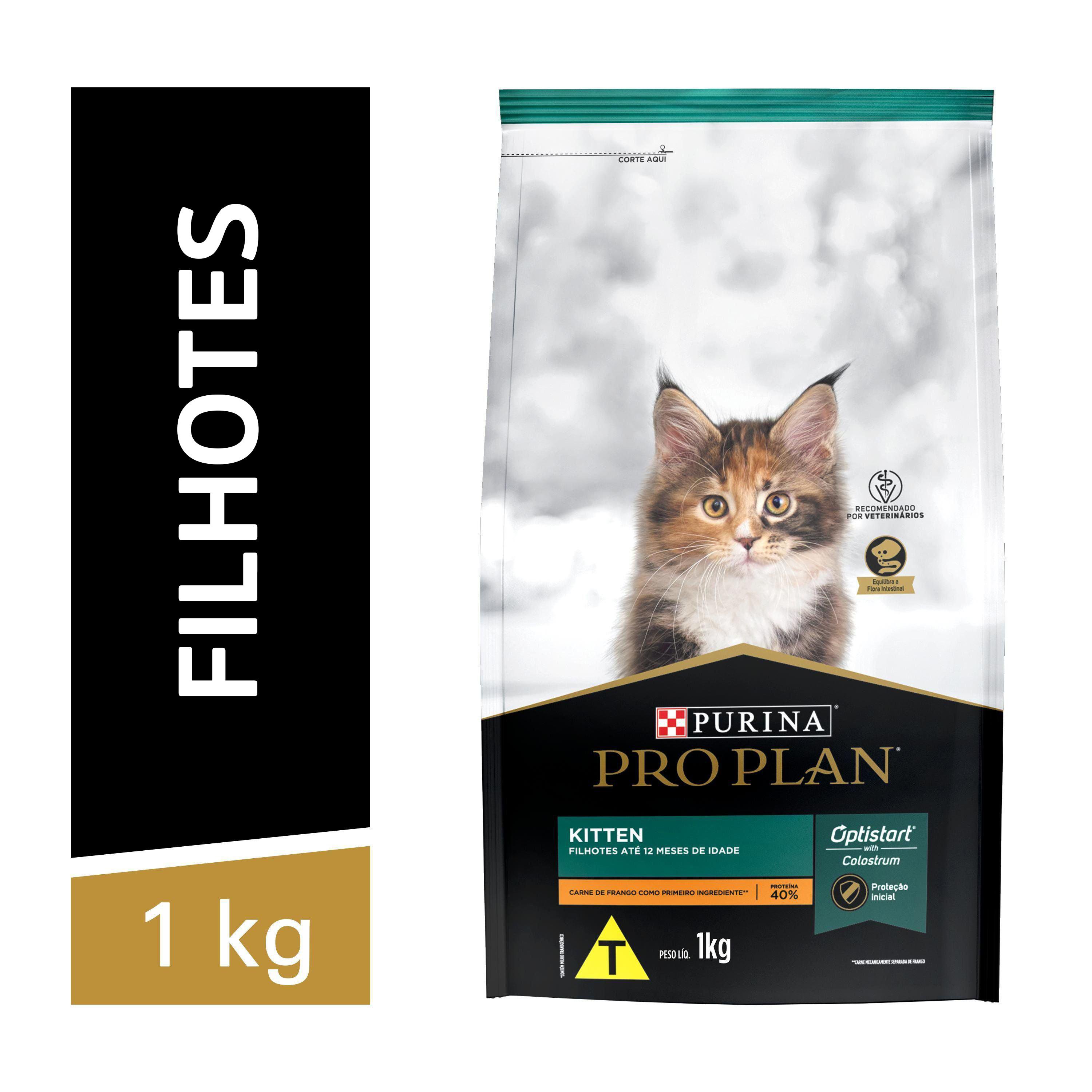 Racao Seca Purina Pro Plan Para Gatos Filhotes Sabor Frango 1Kg