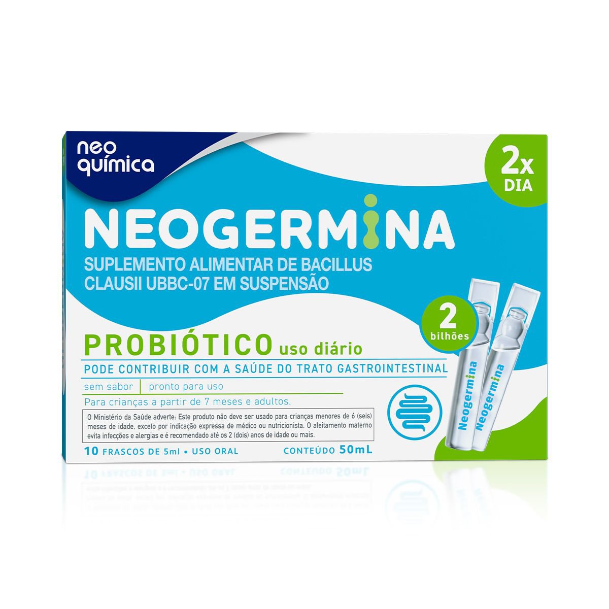 Probiotico Neo Quimica Neogermina 2 Bilhoes 5 Ml 10 Frascos