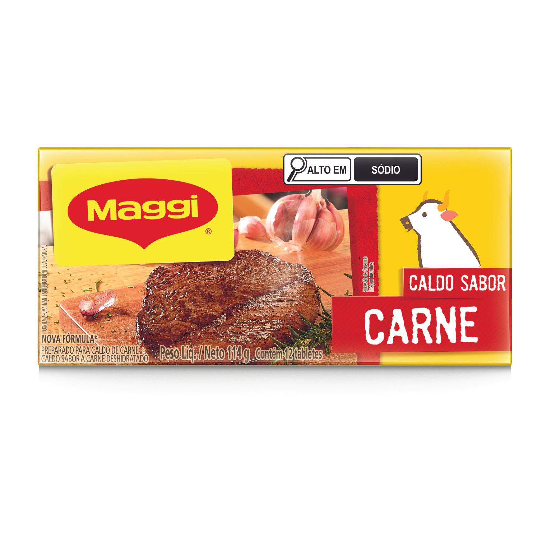 Caldo Maggi Carne Tablete 114G