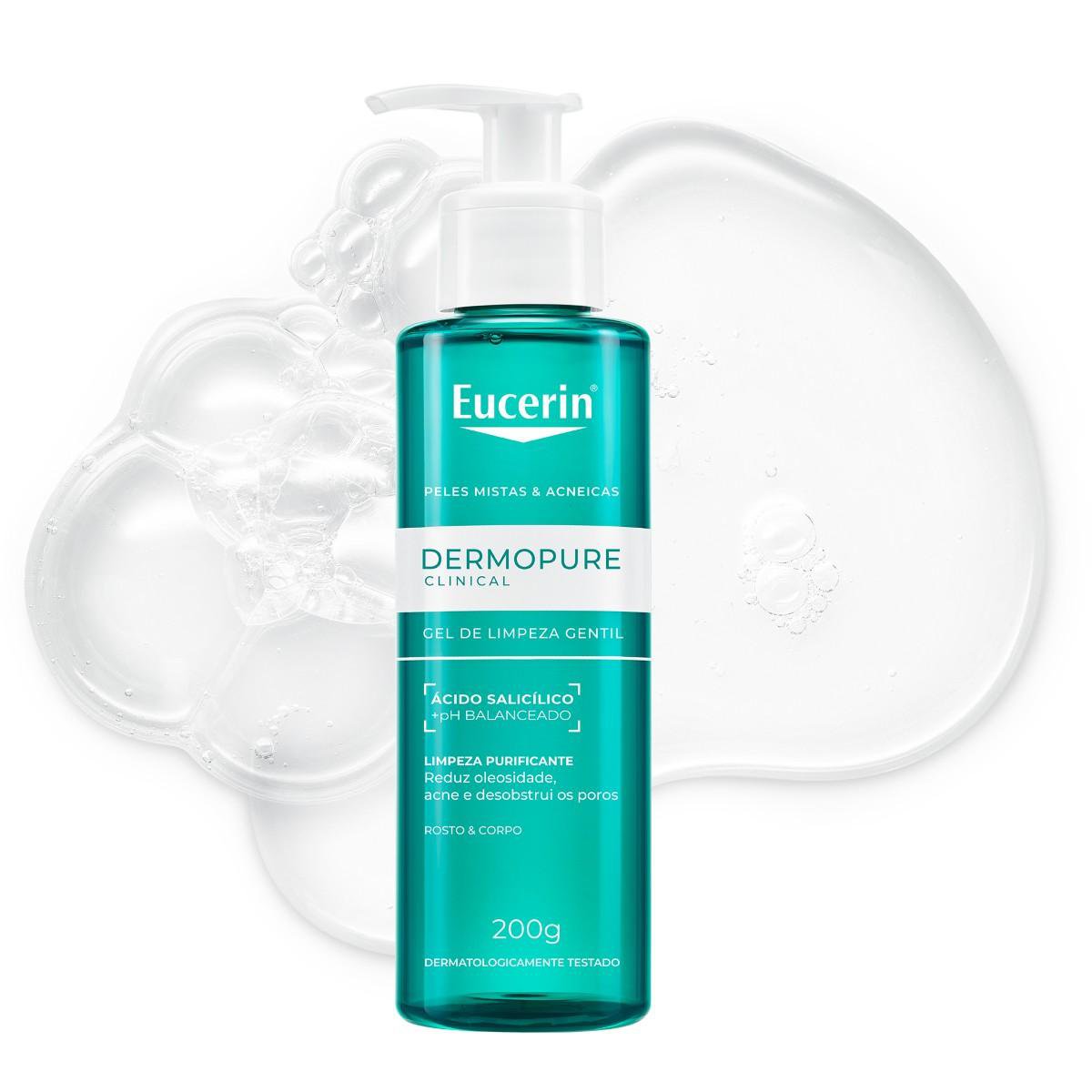 Eucerin Dermopure Clinical Gel Limpeza Gentil 200Ml