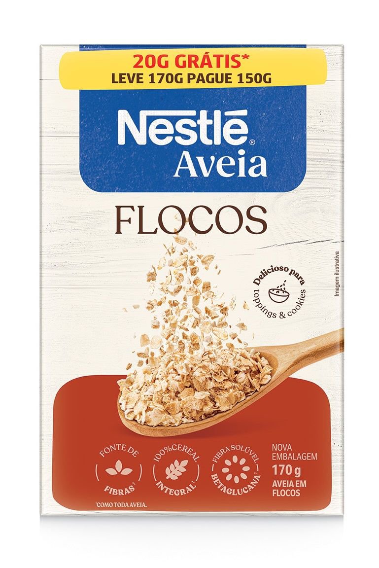 Aveia Em Flocos Nestle Leve 170G Pague 150G  🔥🔥