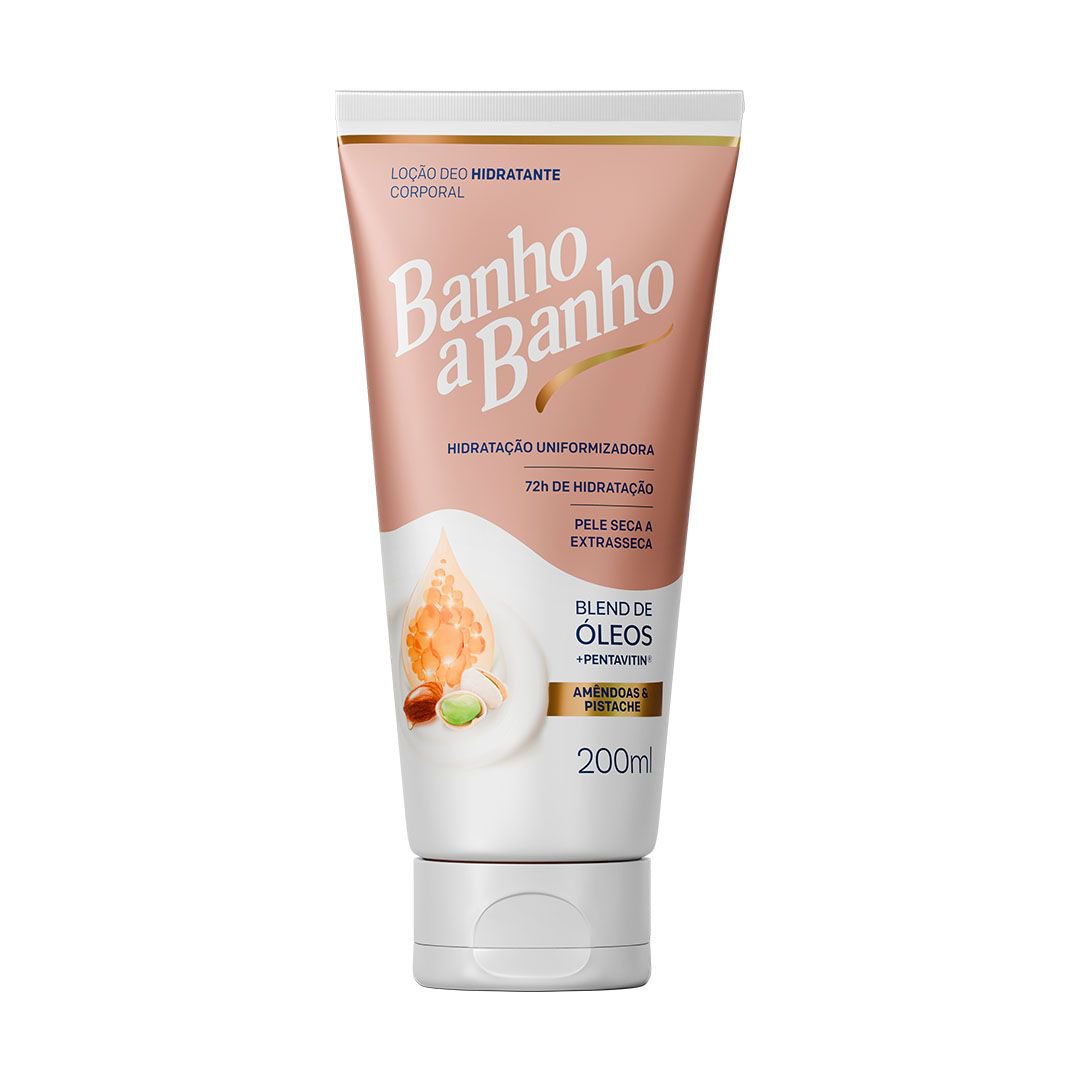 Hidratante Corporal Banho A Banho Amendoas & Pistache Bisnaga 200Ml