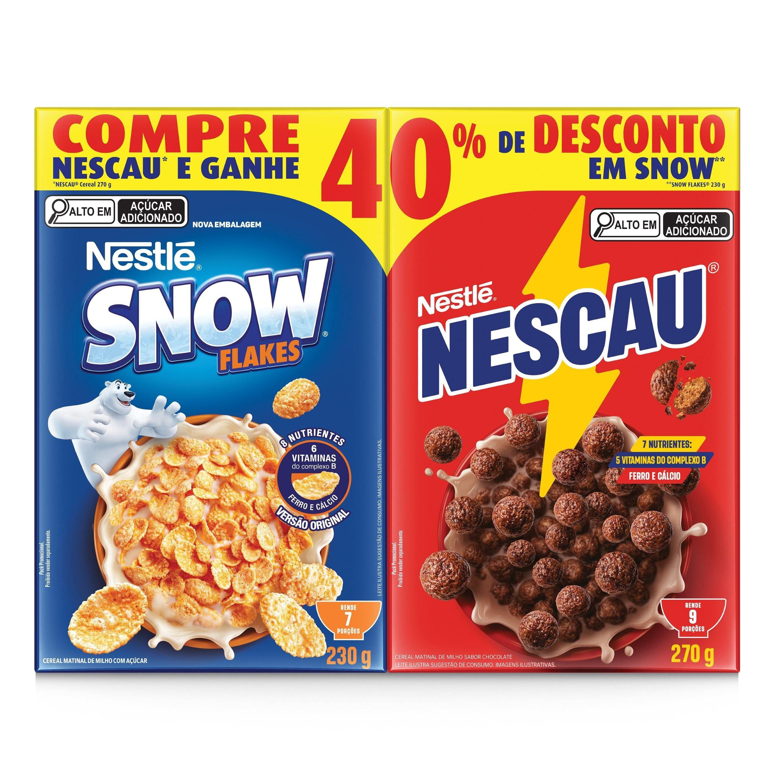 Cereal Matinal Nescau 270G + Snow Flakes 230G