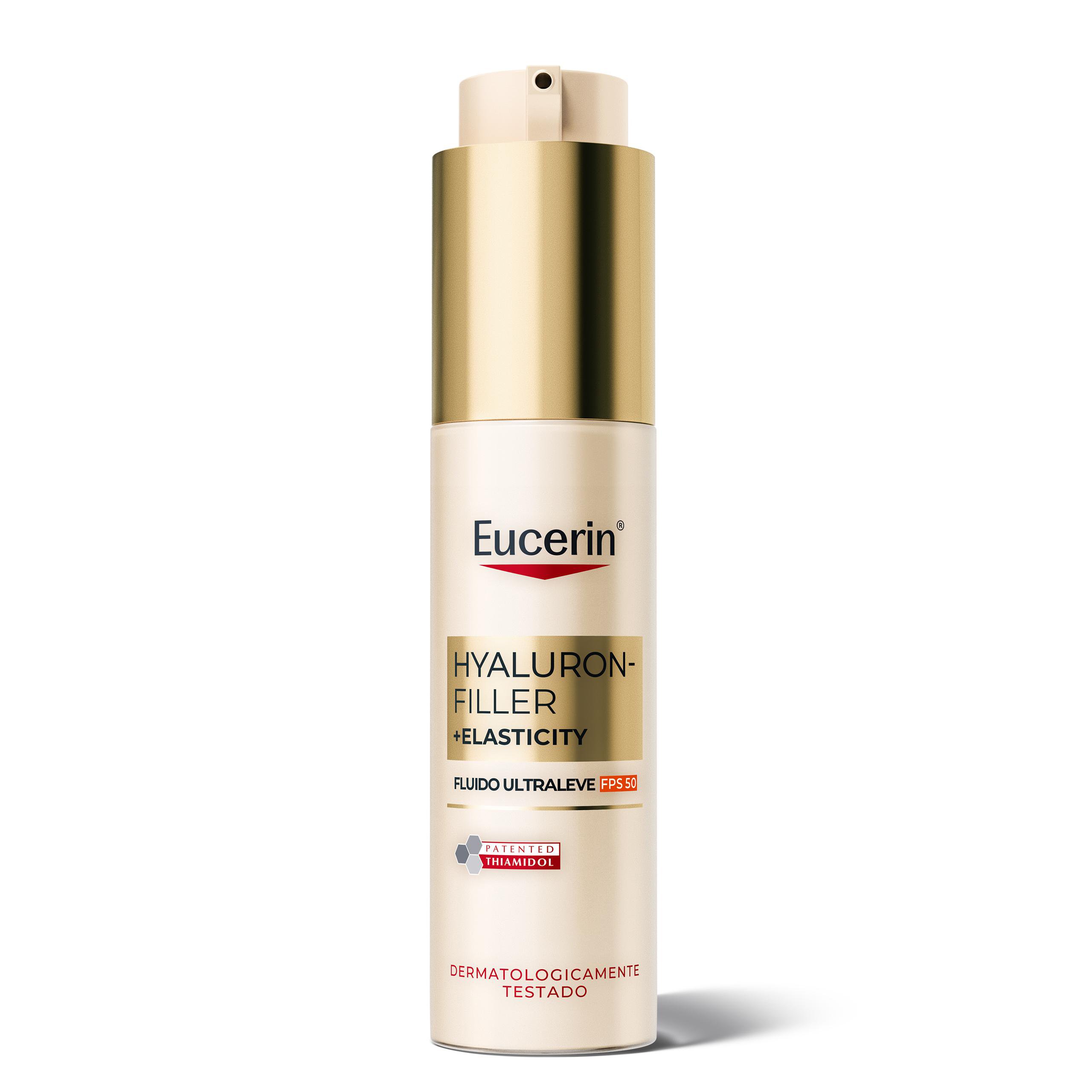 Eucerin Hyaluron-Filler + Elasticity Fluido Ultraleve Anti-Idade Fps 50 50Ml