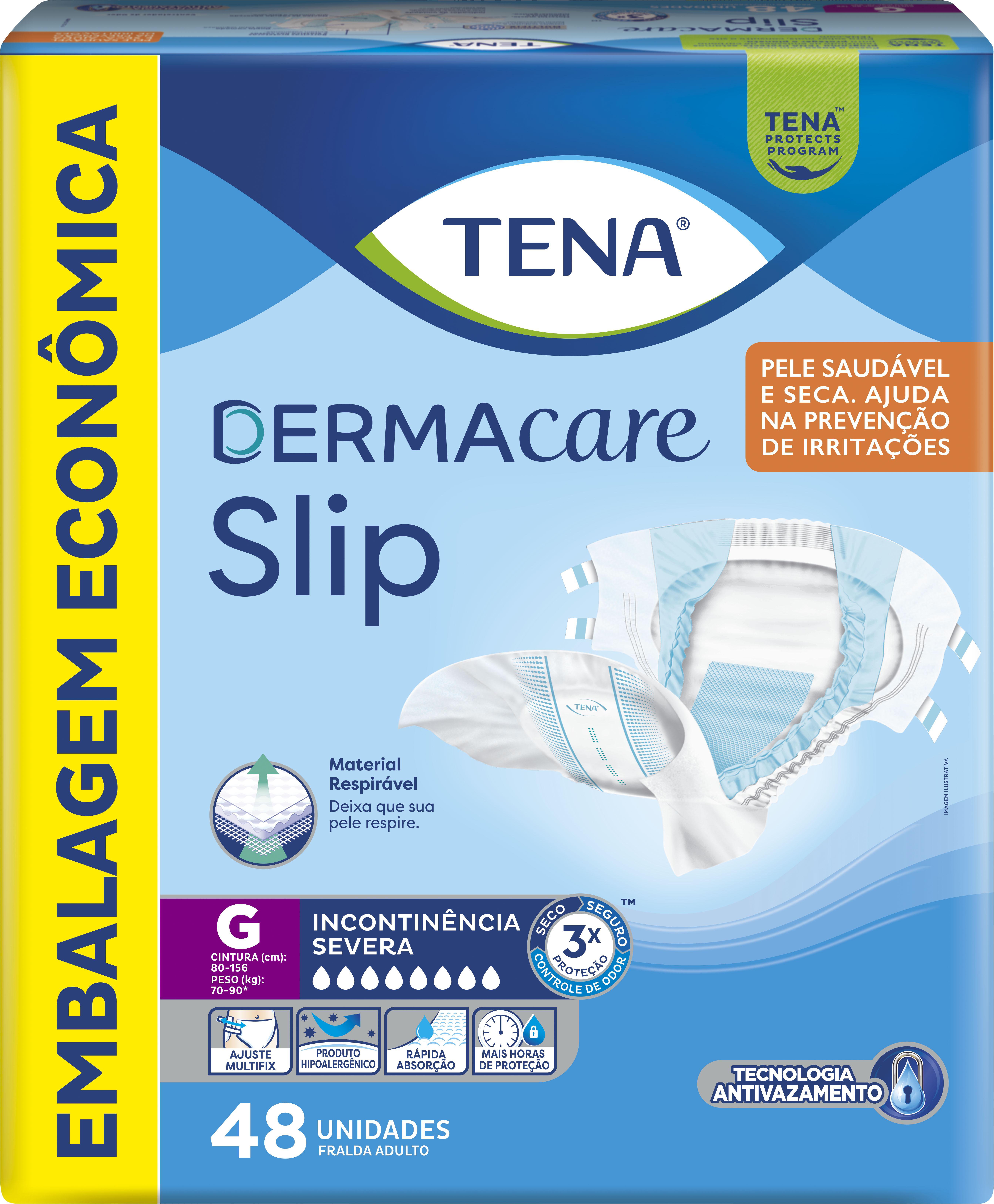 Fralda Adulto Tena Slip Dermacare G 48 Un