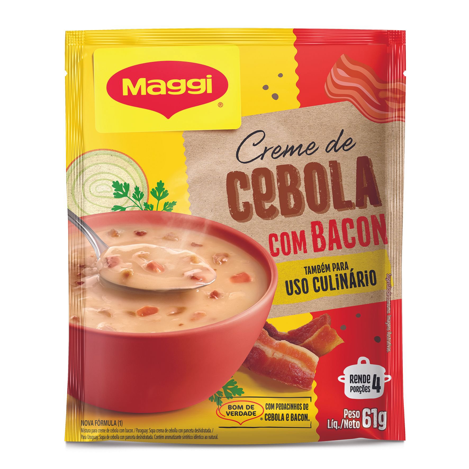 Creme Cebola C/ Bacon Maggi Sache 61G